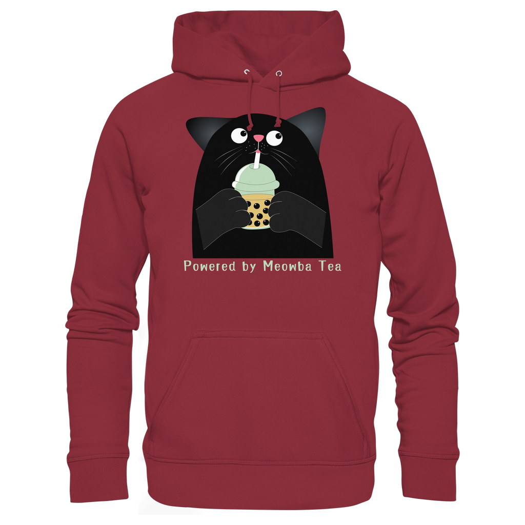 Powered by Meowba Tea - Basic Unisex Hoodie