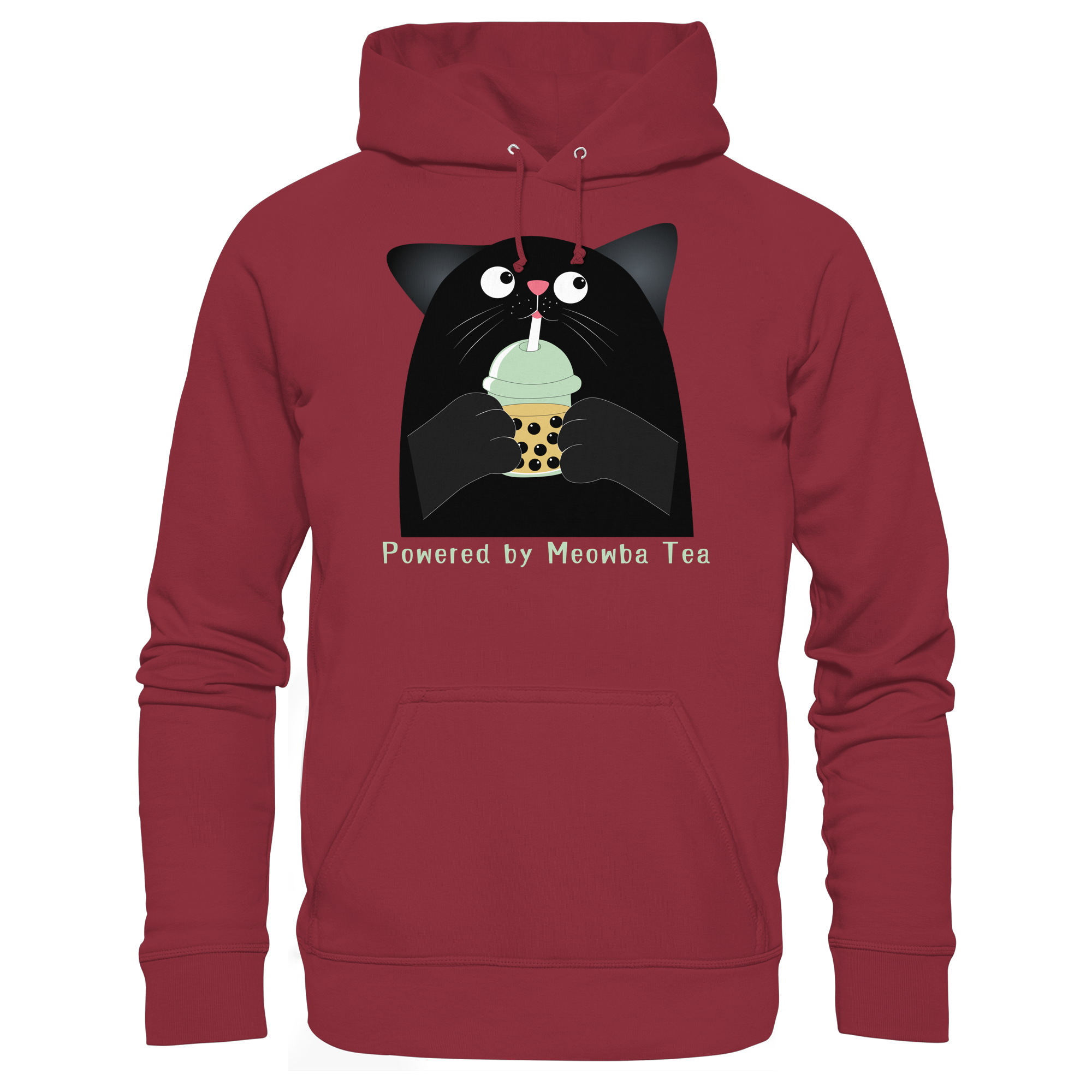 Powered by Meowba Tea - Basic Unisex Hoodie