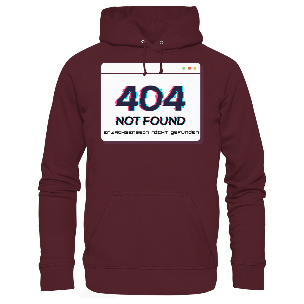 404 Not Found – Erwachsensein nicht gefunden - Basic Unisex Hoodie