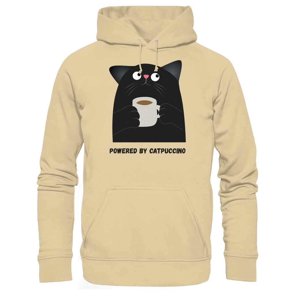 Powered by Catpuccino - Basic Unisex Hoodie