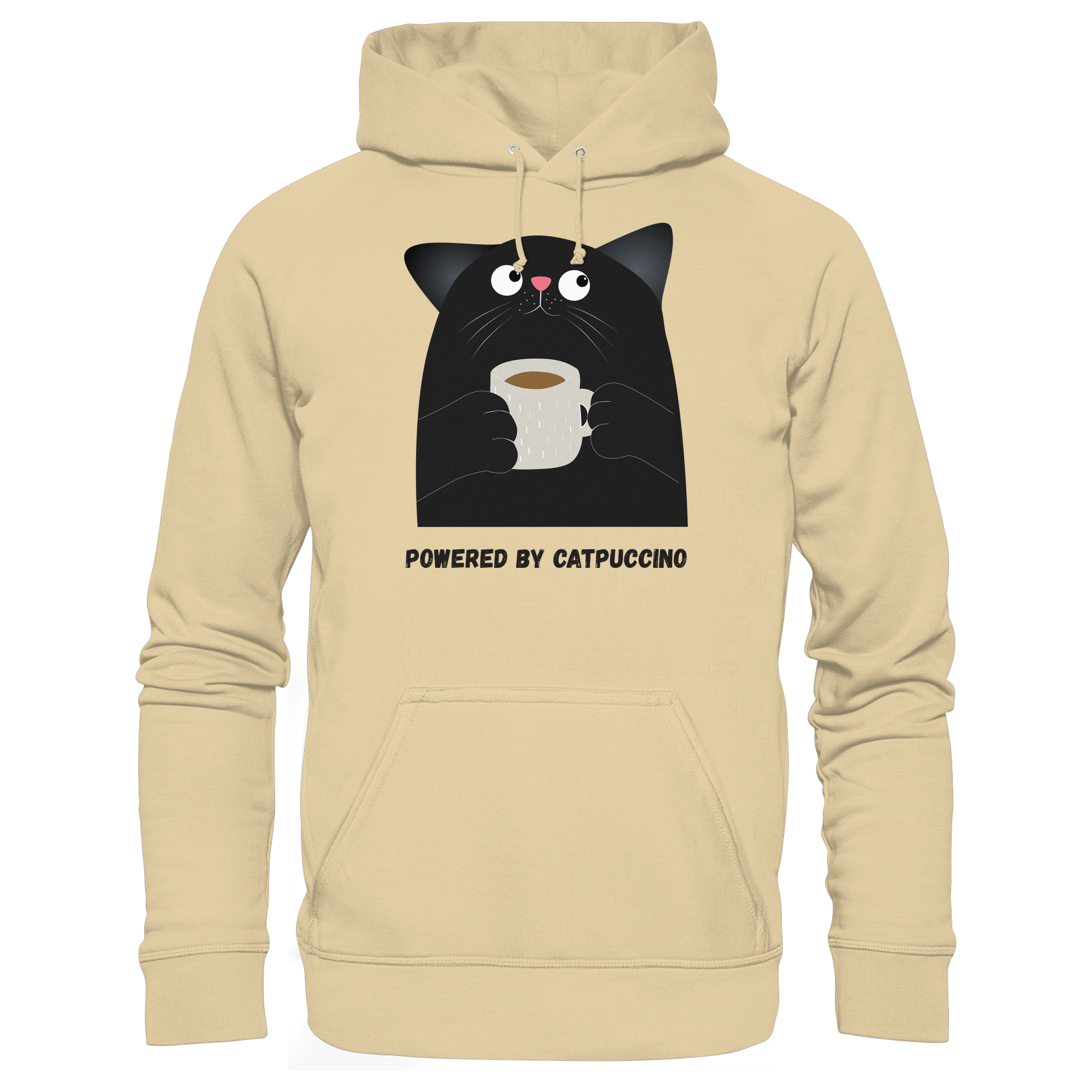 Powered by Catpuccino - Basic Unisex Hoodie
