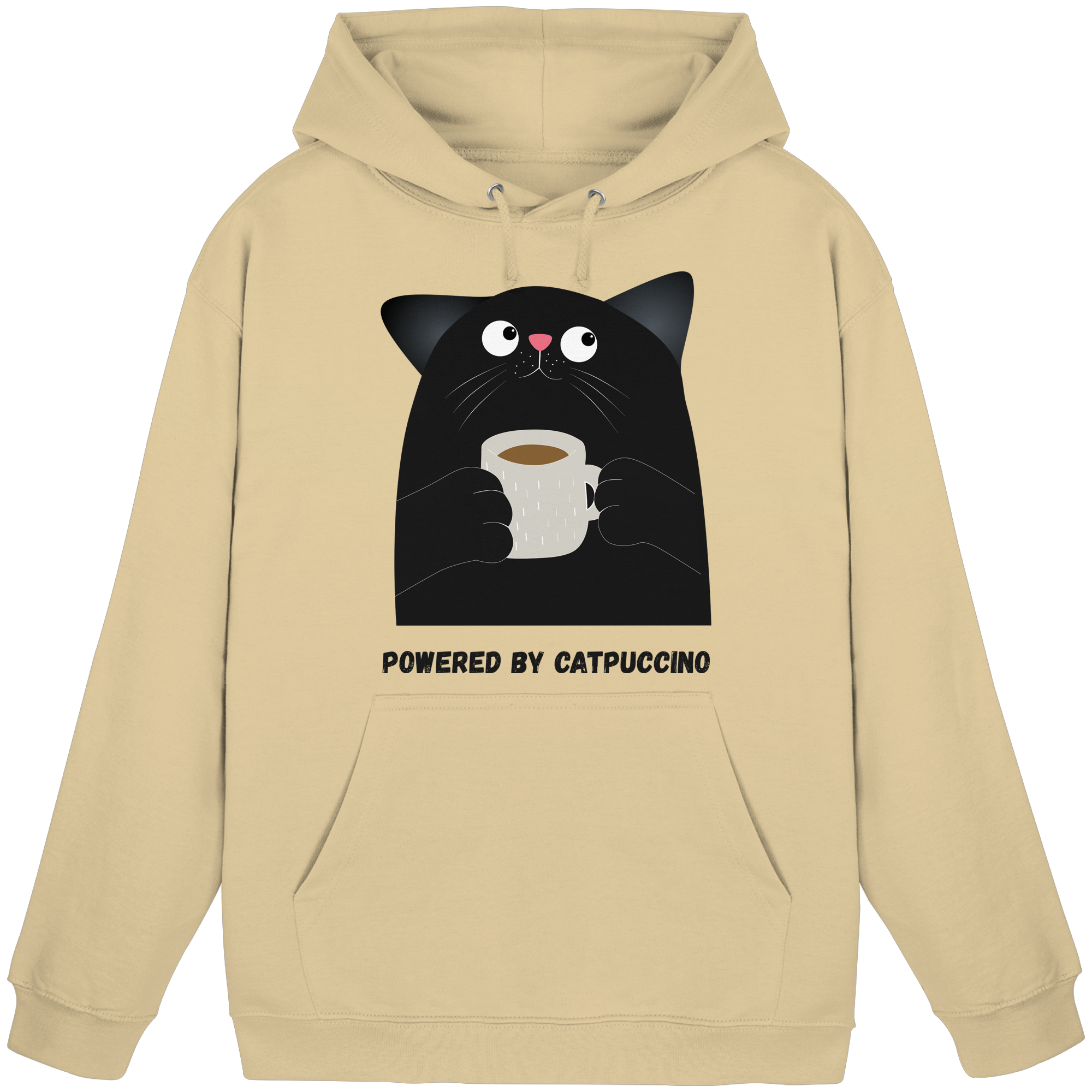 Powered by Catpuccino - Basic Unisex Hoodie