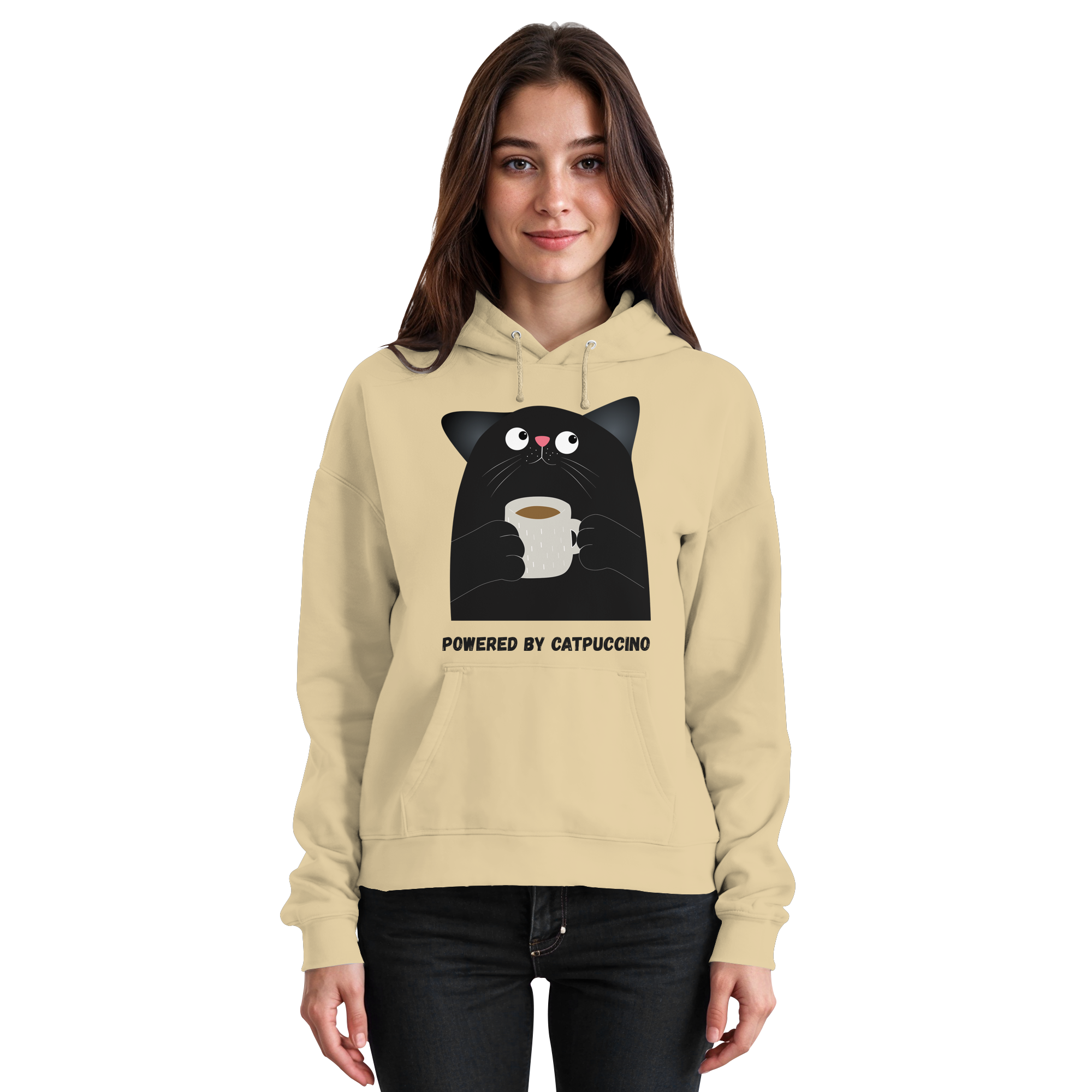 Powered by Catpuccino - Basic Unisex Hoodie