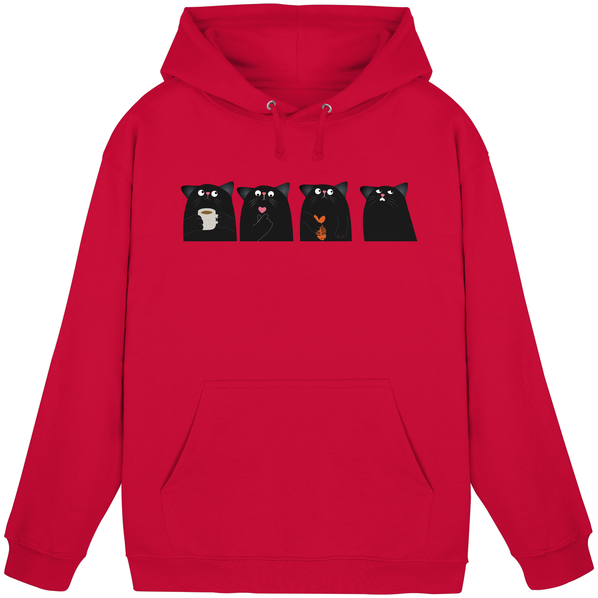 Der Rat der schwarzen Katzen - Basic Unisex Hoodie