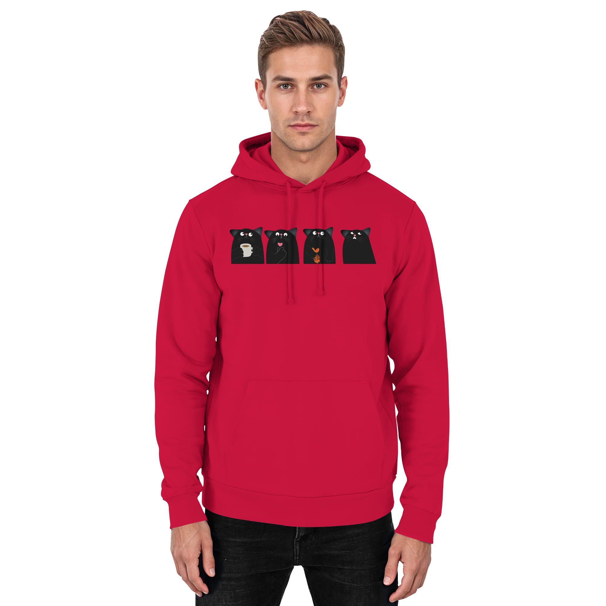Der Rat der schwarzen Katzen - Basic Unisex Hoodie