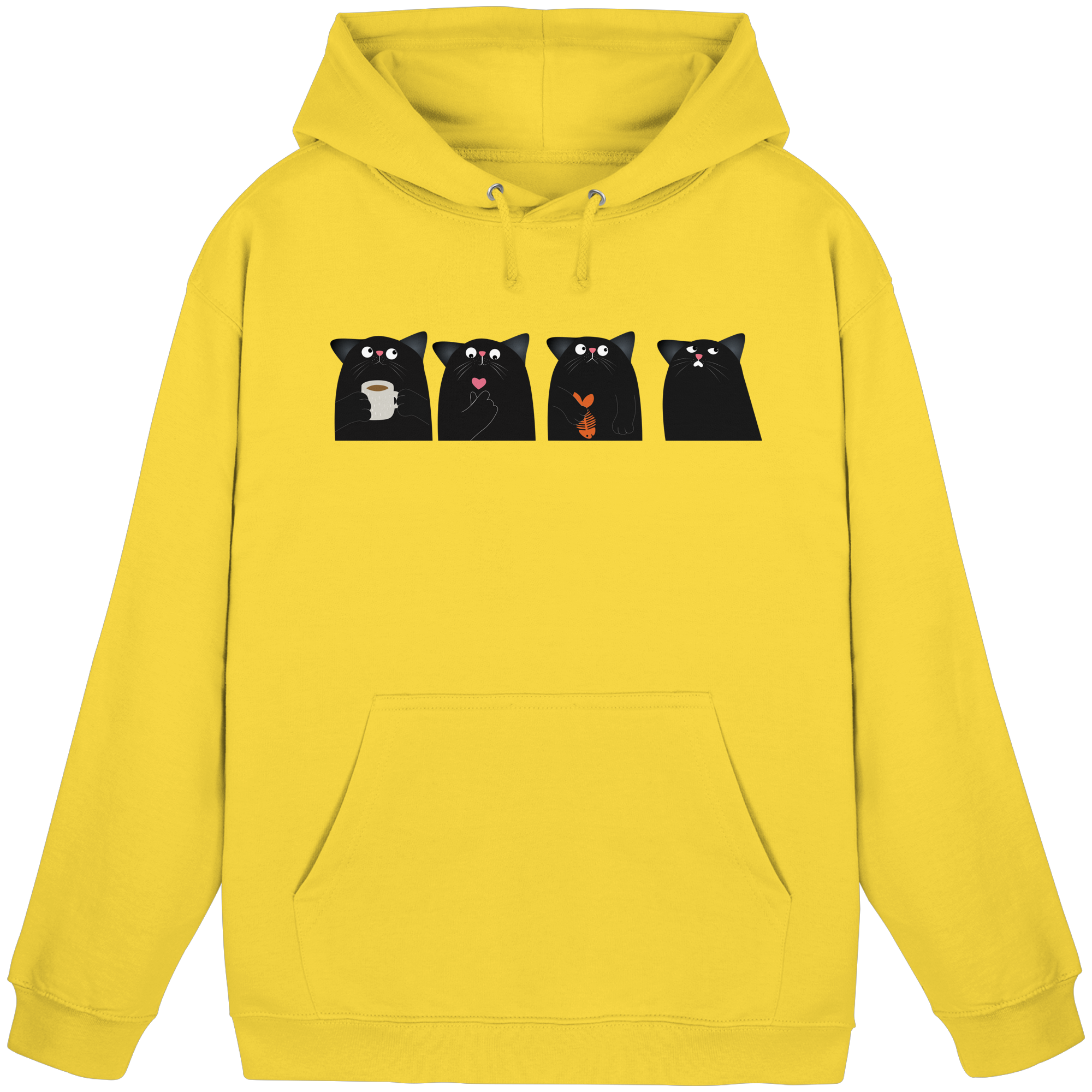 Der Rat der schwarzen Katzen - Basic Unisex Hoodie