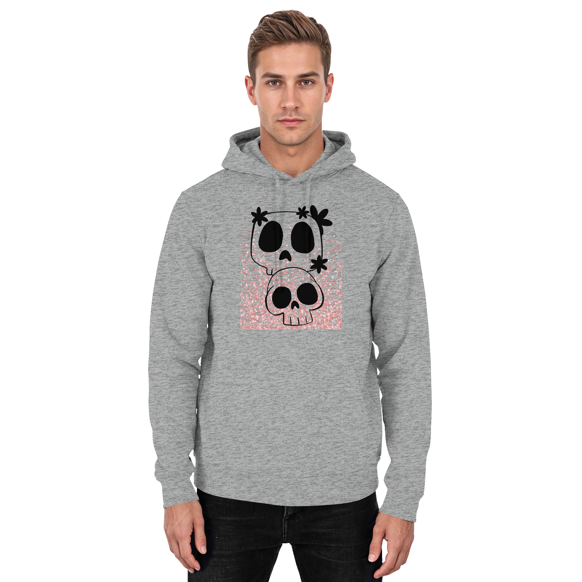 Flower Skull - Basic Unisex Hoodie