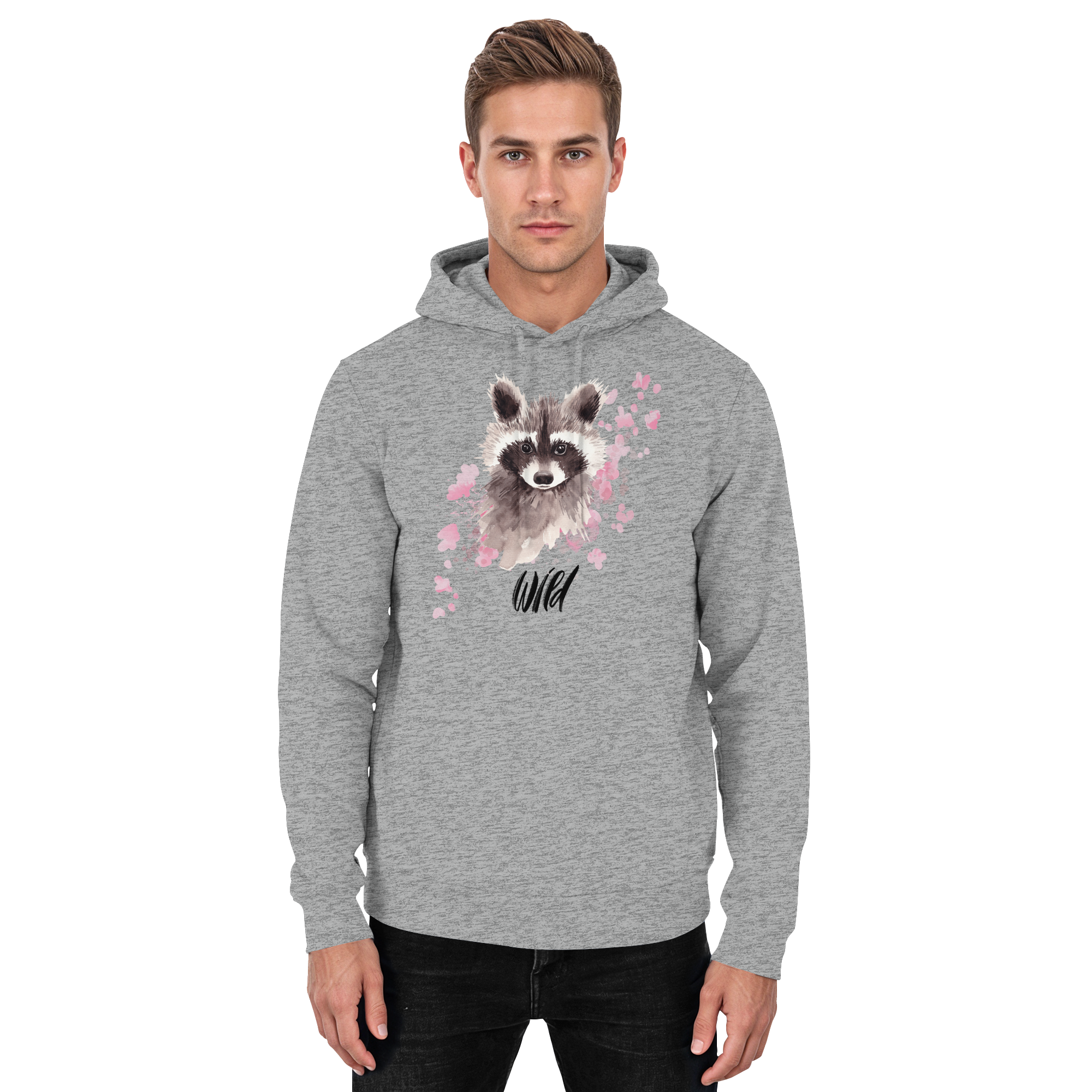 Aquarell Waschbär - Basic Unisex Hoodie