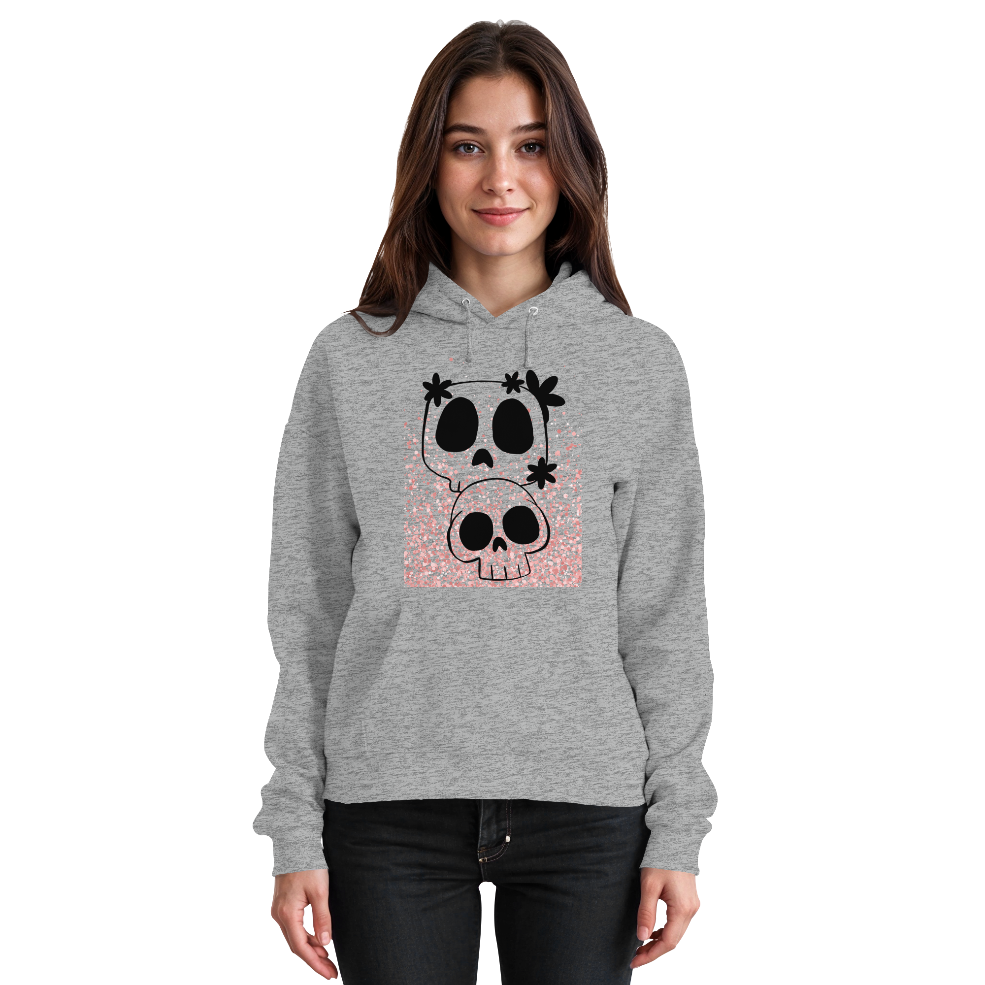 Flower Skull - Basic Unisex Hoodie