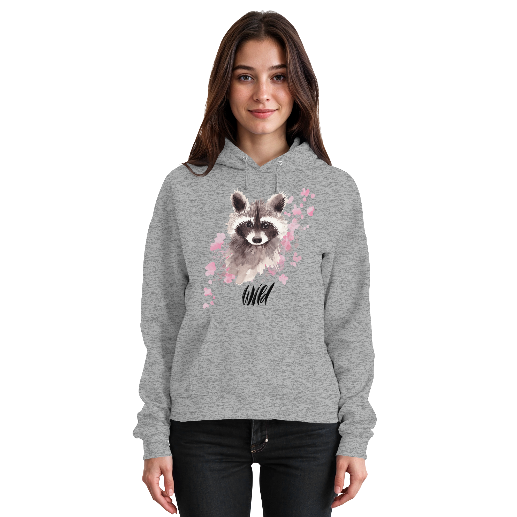 Aquarell Waschbär - Basic Unisex Hoodie