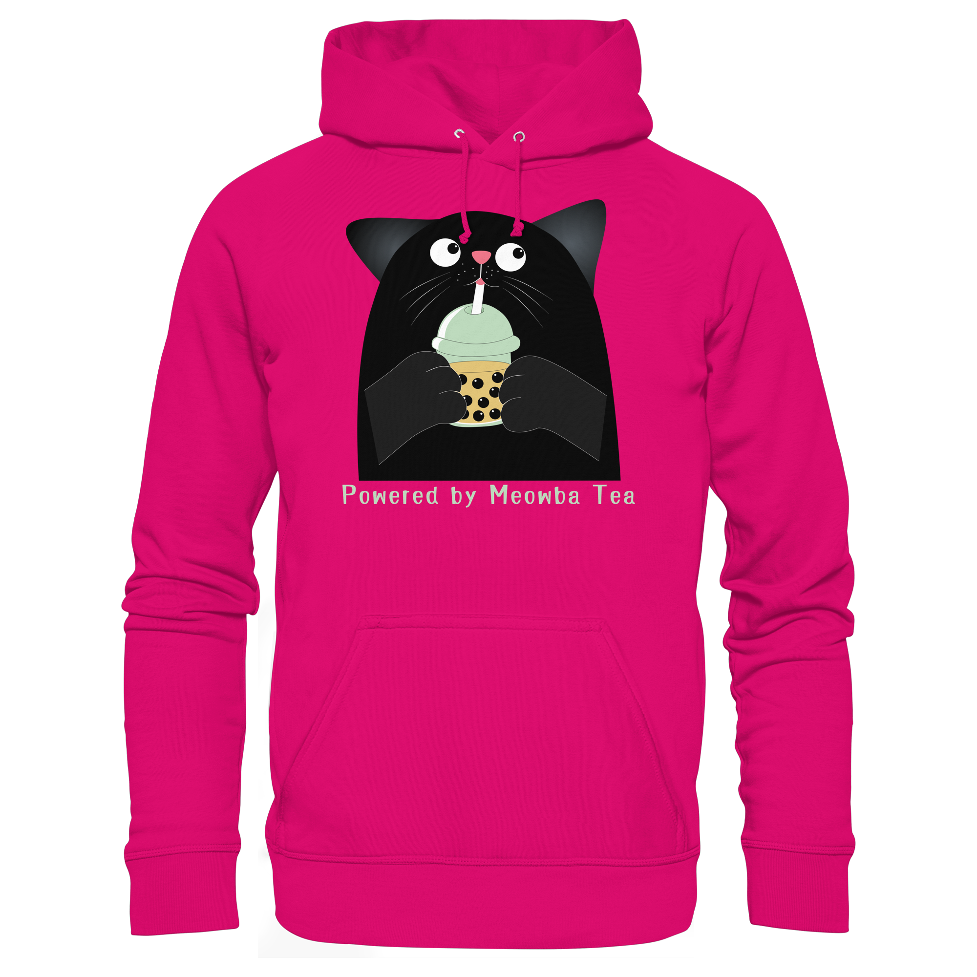 Powered by Meowba Tea - Basic Unisex Hoodie