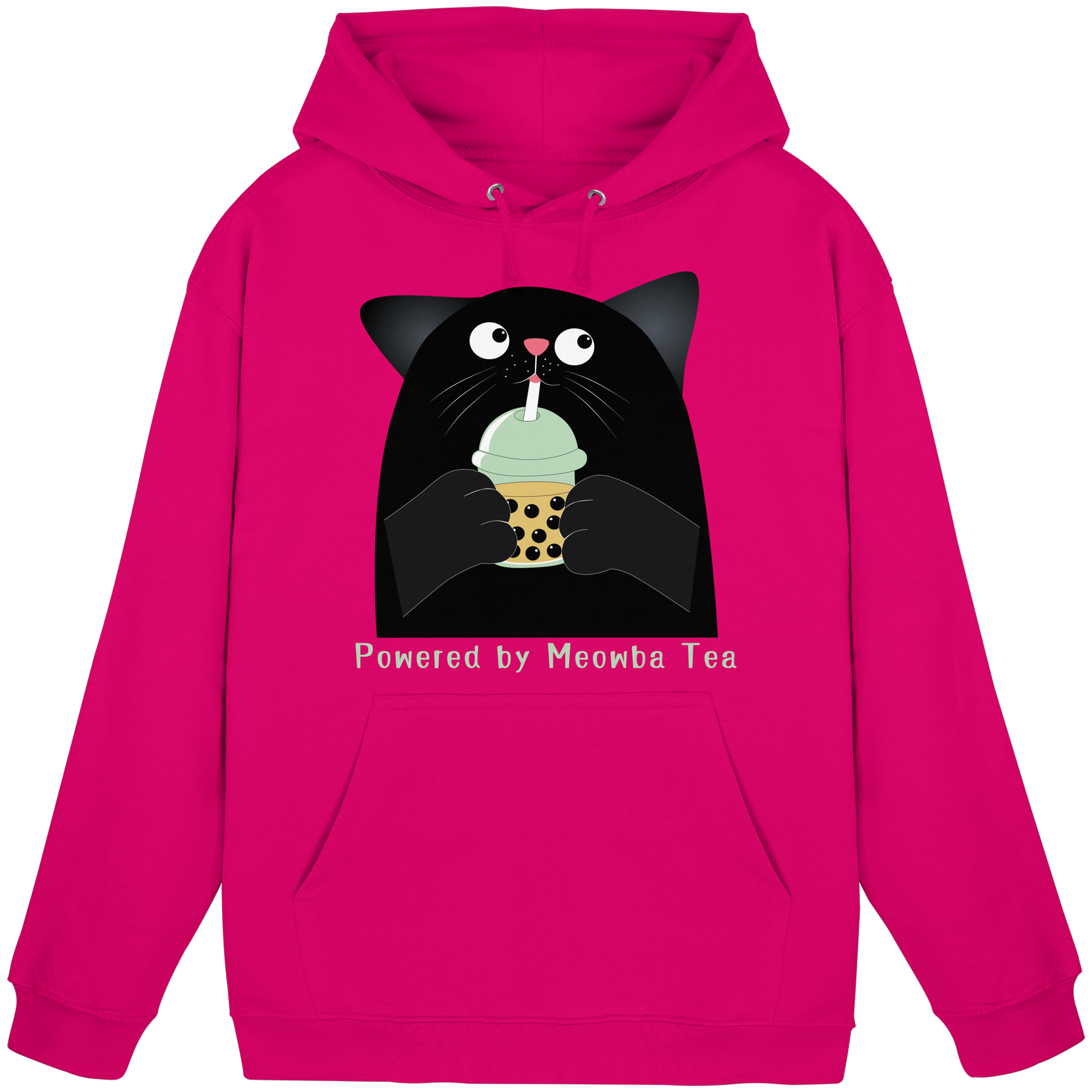 Powered by Meowba Tea - Basic Unisex Hoodie