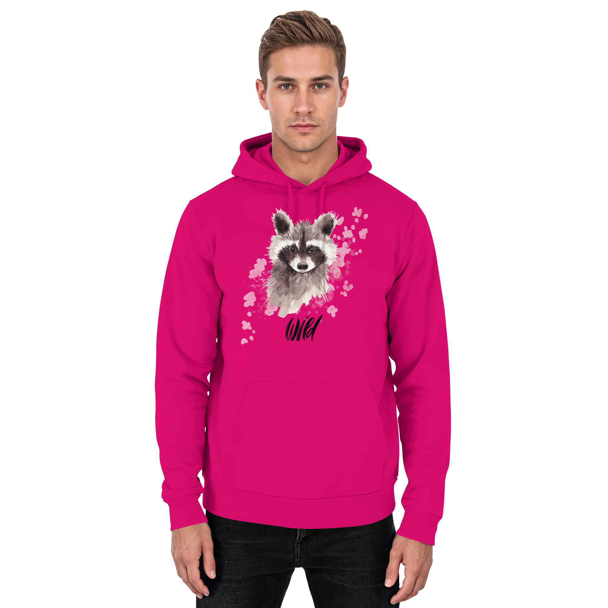 Aquarell Waschbär - Basic Unisex Hoodie