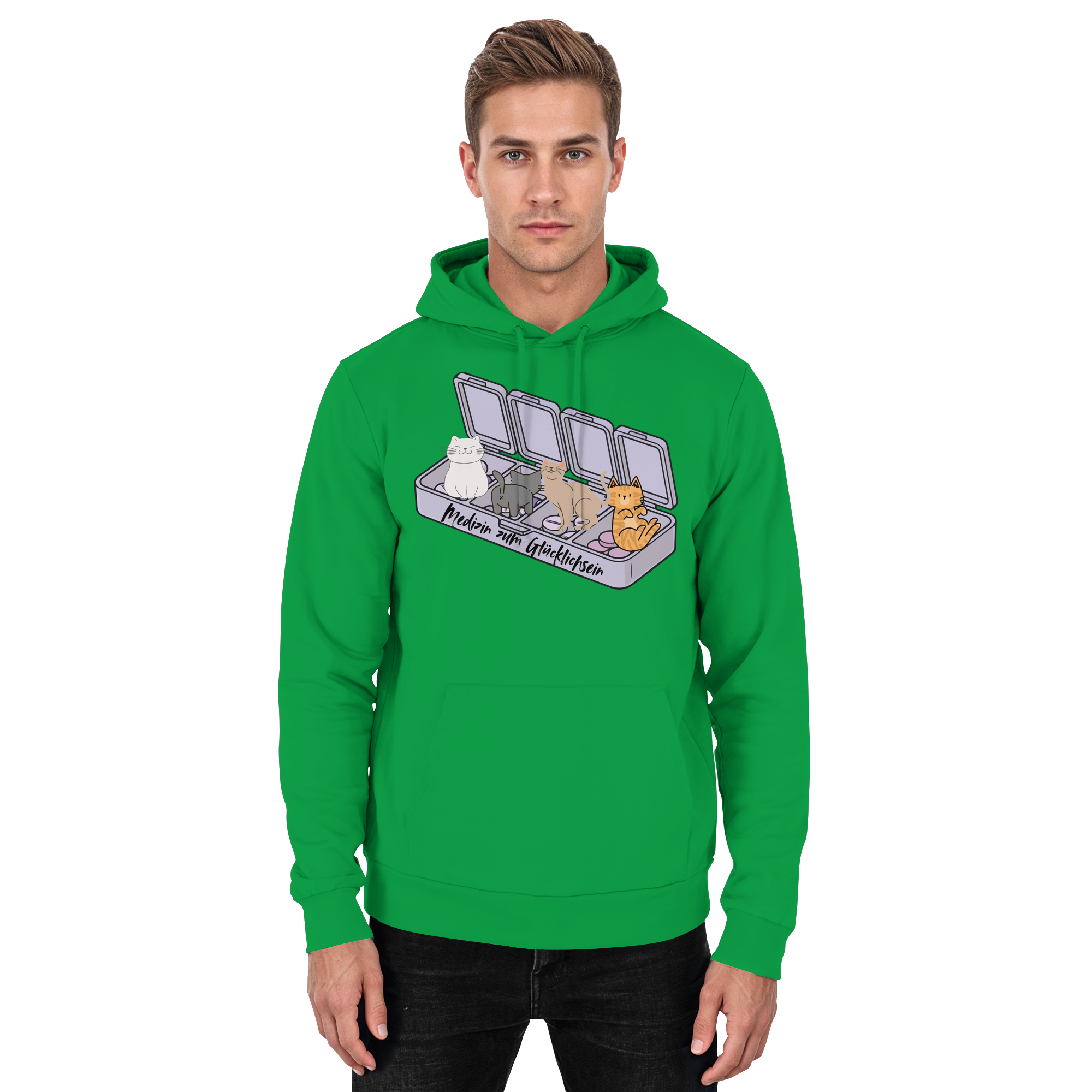 Medizin zum Glücklichsein - Basic Unisex Hoodie