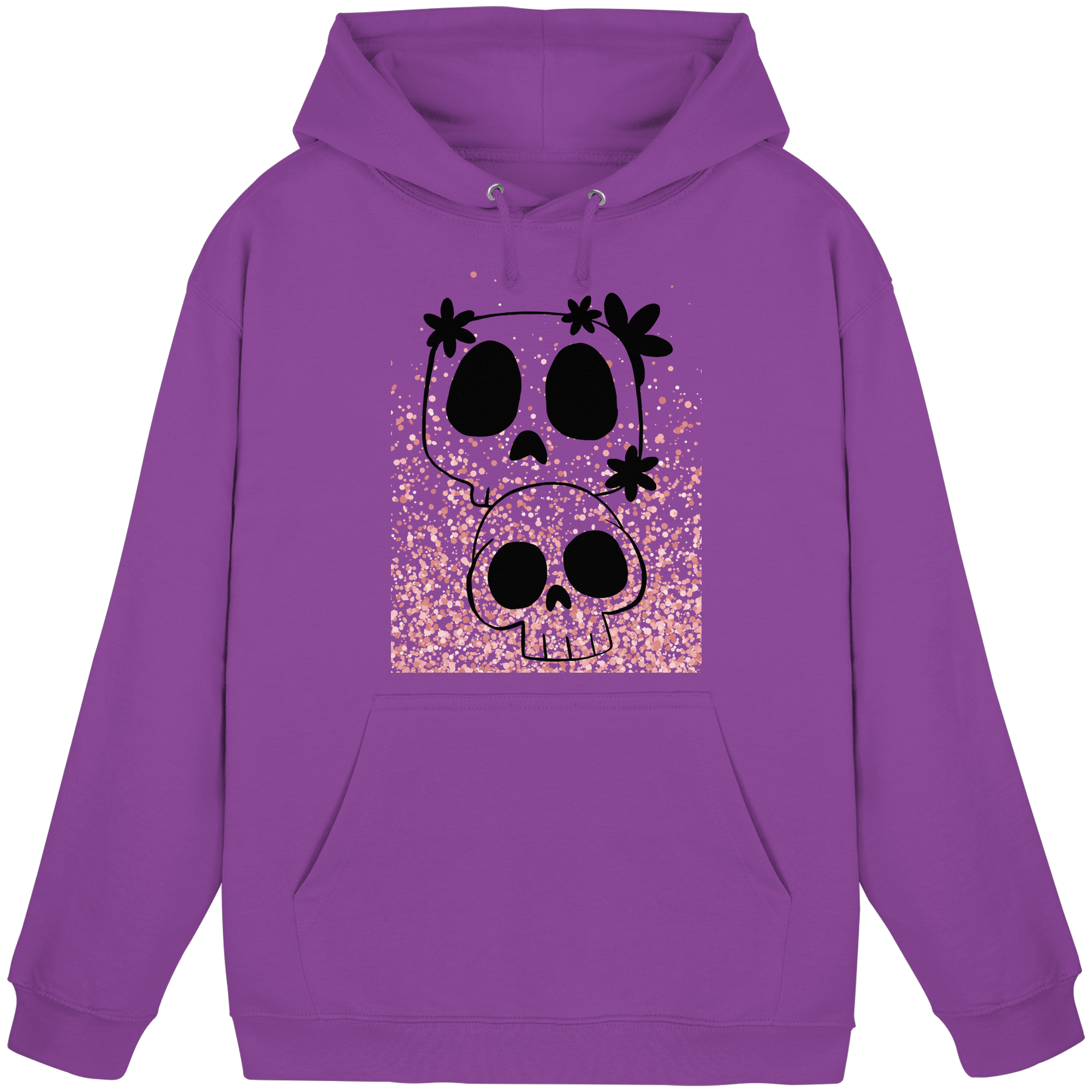 Flower Skull - Basic Unisex Hoodie