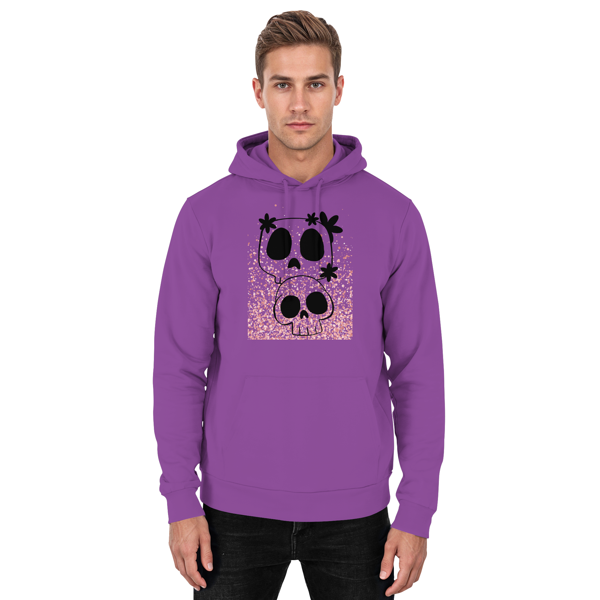 Flower Skull - Basic Unisex Hoodie