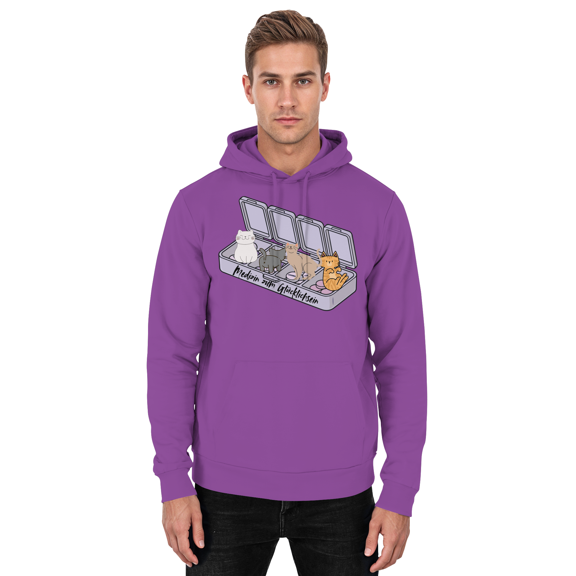 Medizin zum Glücklichsein - Basic Unisex Hoodie