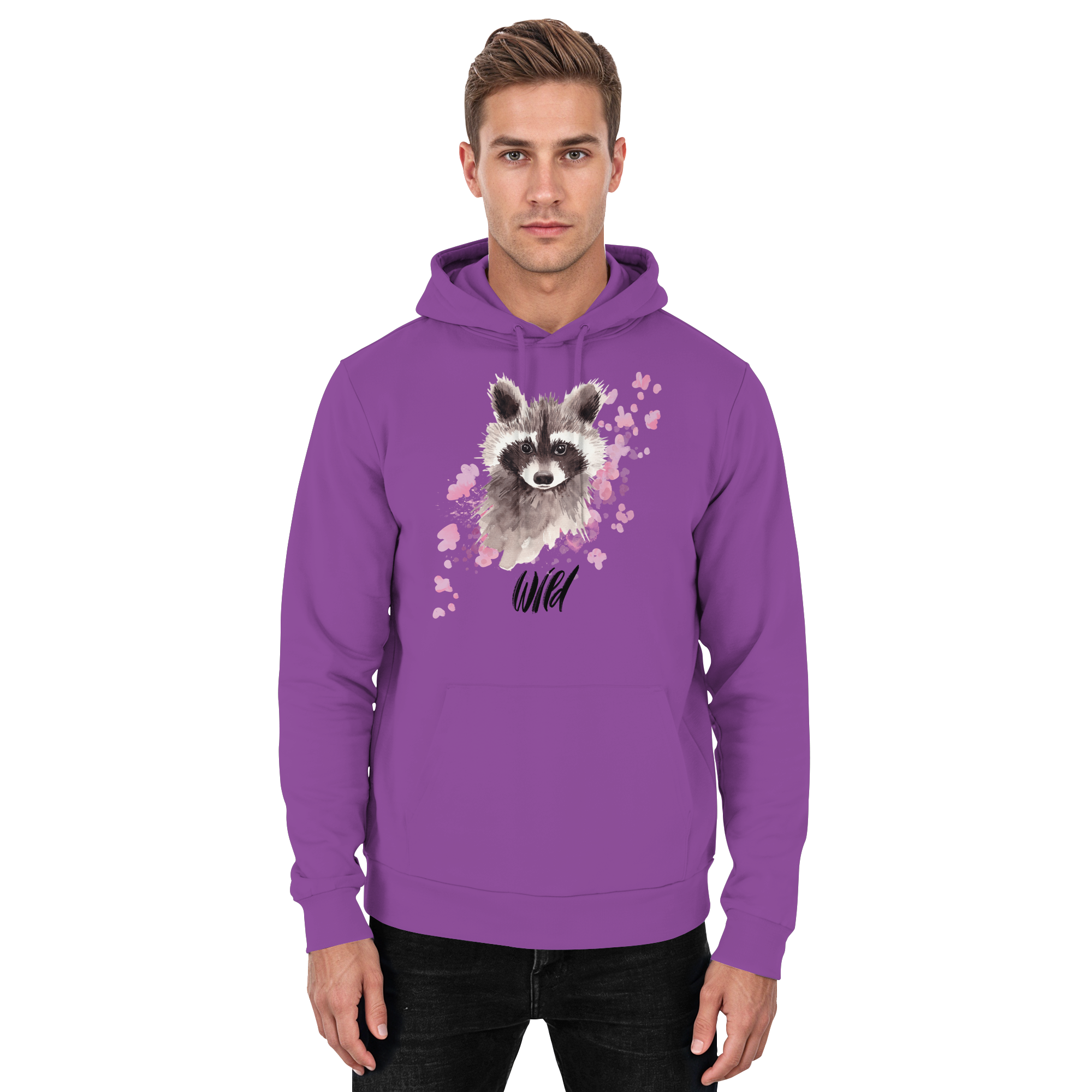 Aquarell Waschbär - Basic Unisex Hoodie