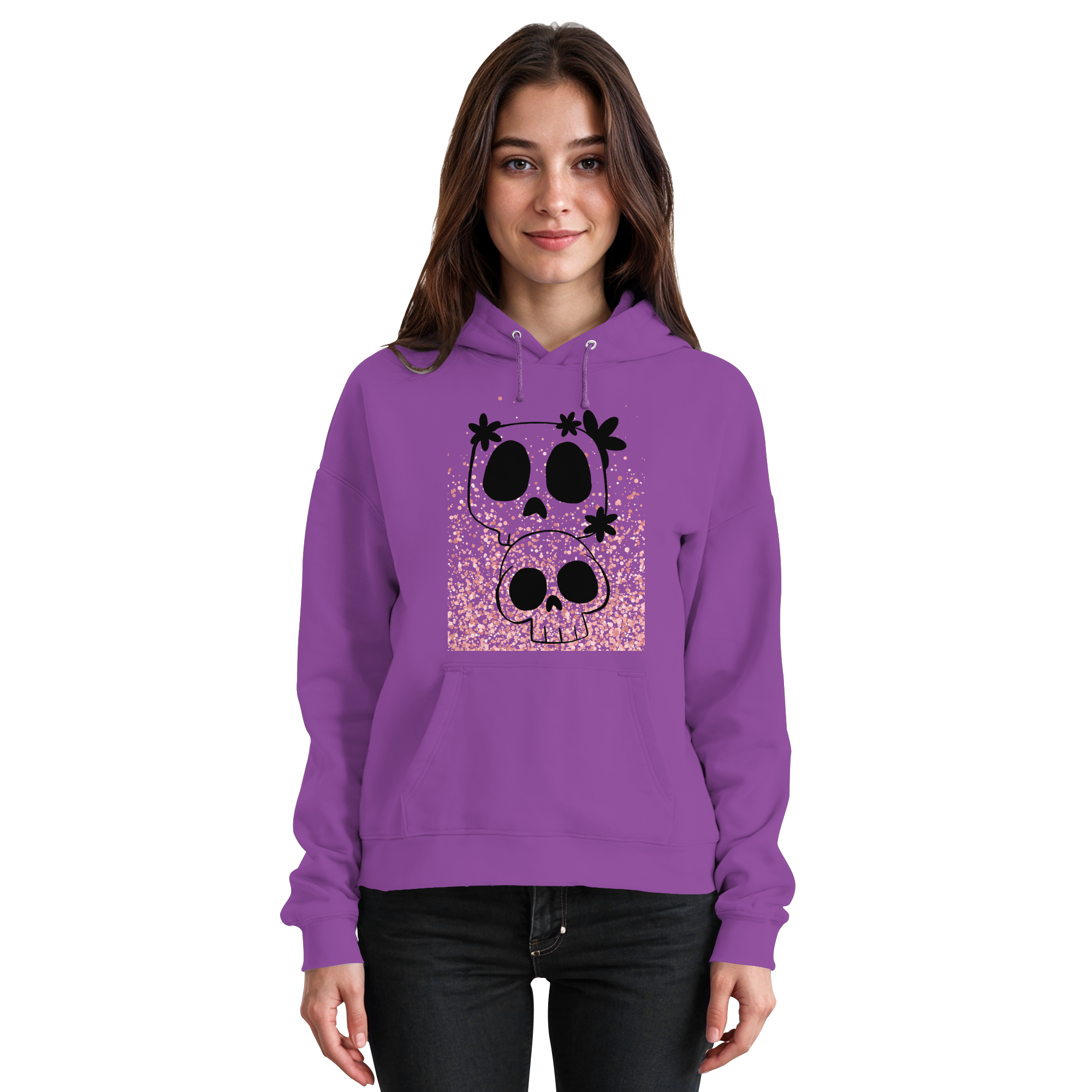 Flower Skull - Basic Unisex Hoodie