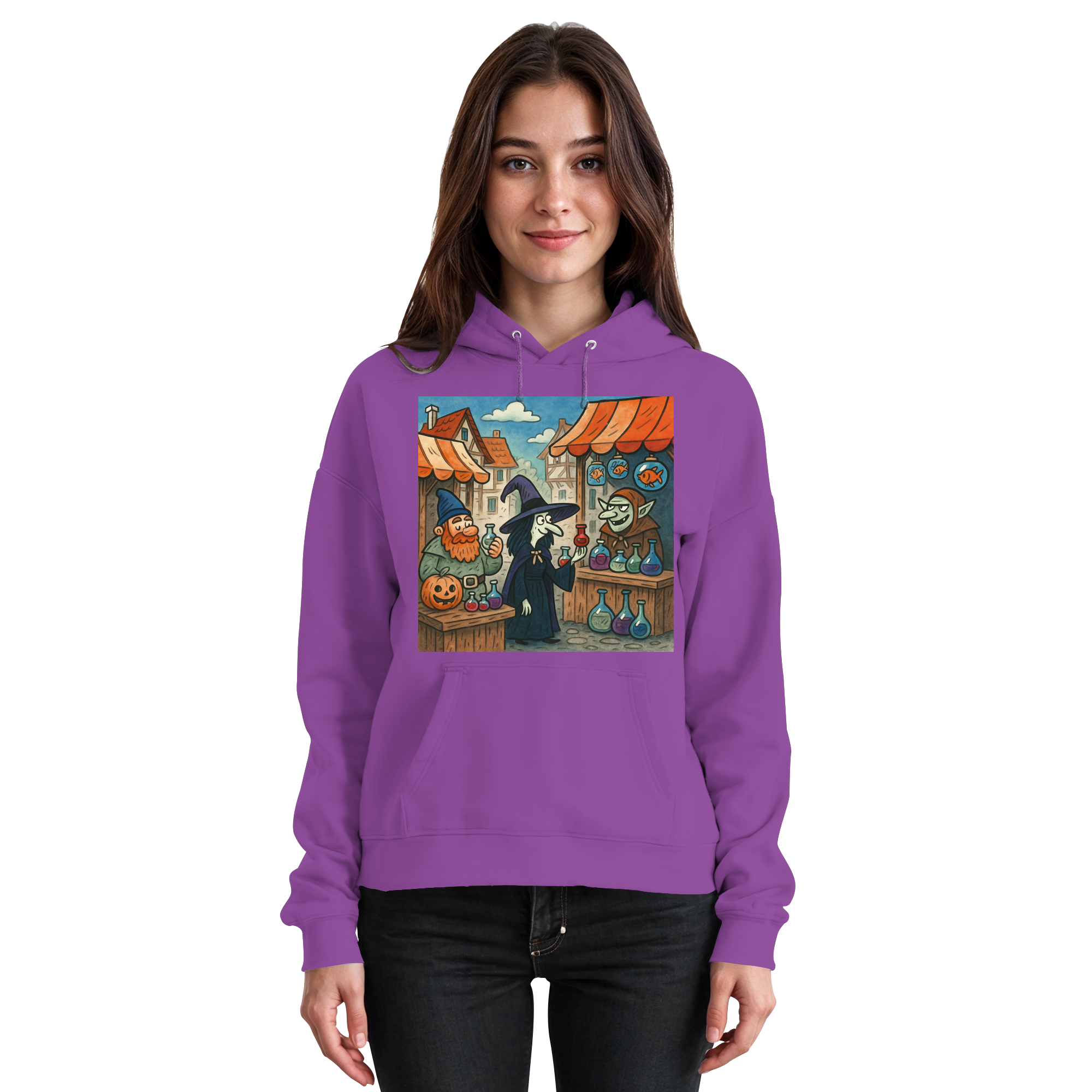Niedlicher Hexenmarkt - Basic Unisex Hoodie
