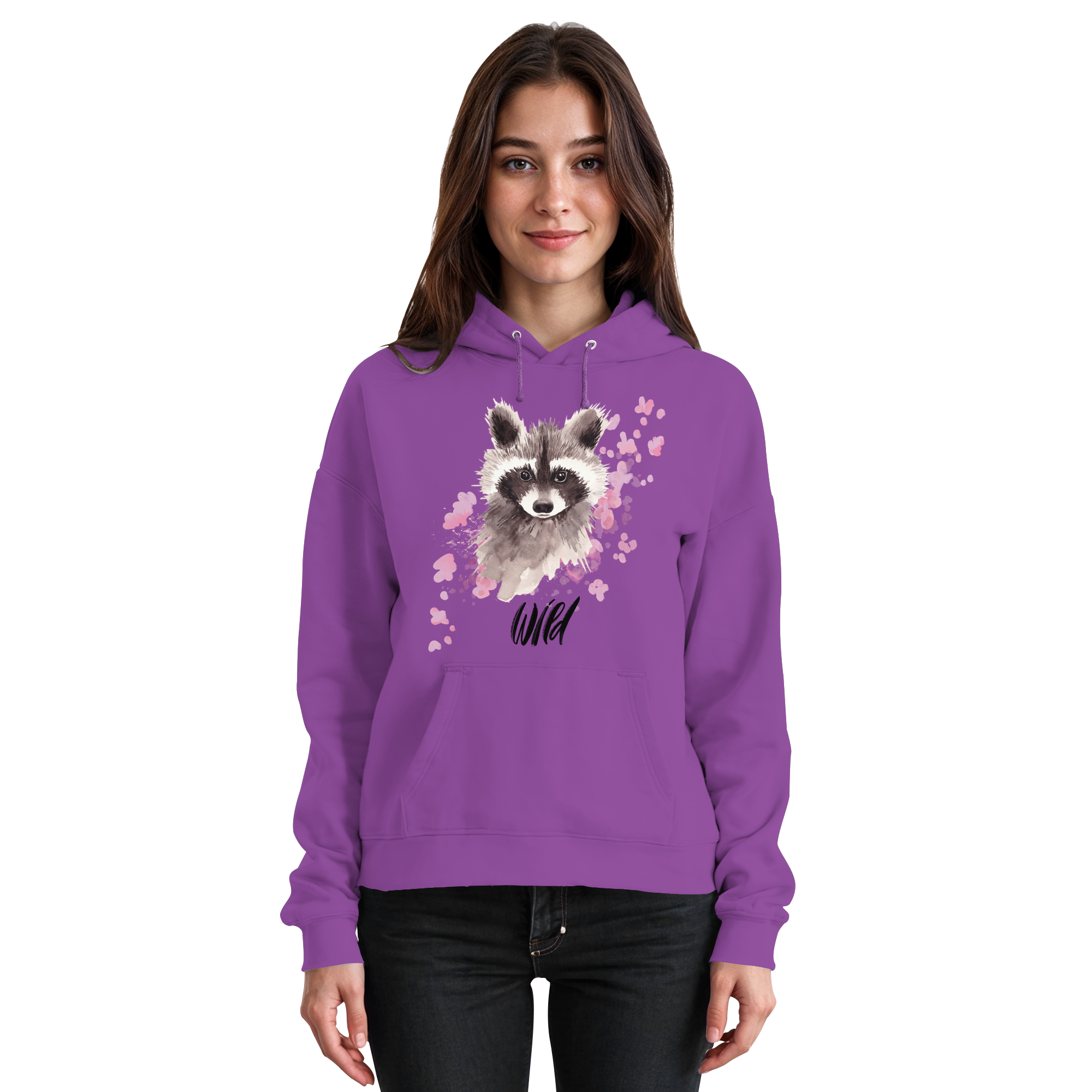 Aquarell Waschbär - Basic Unisex Hoodie