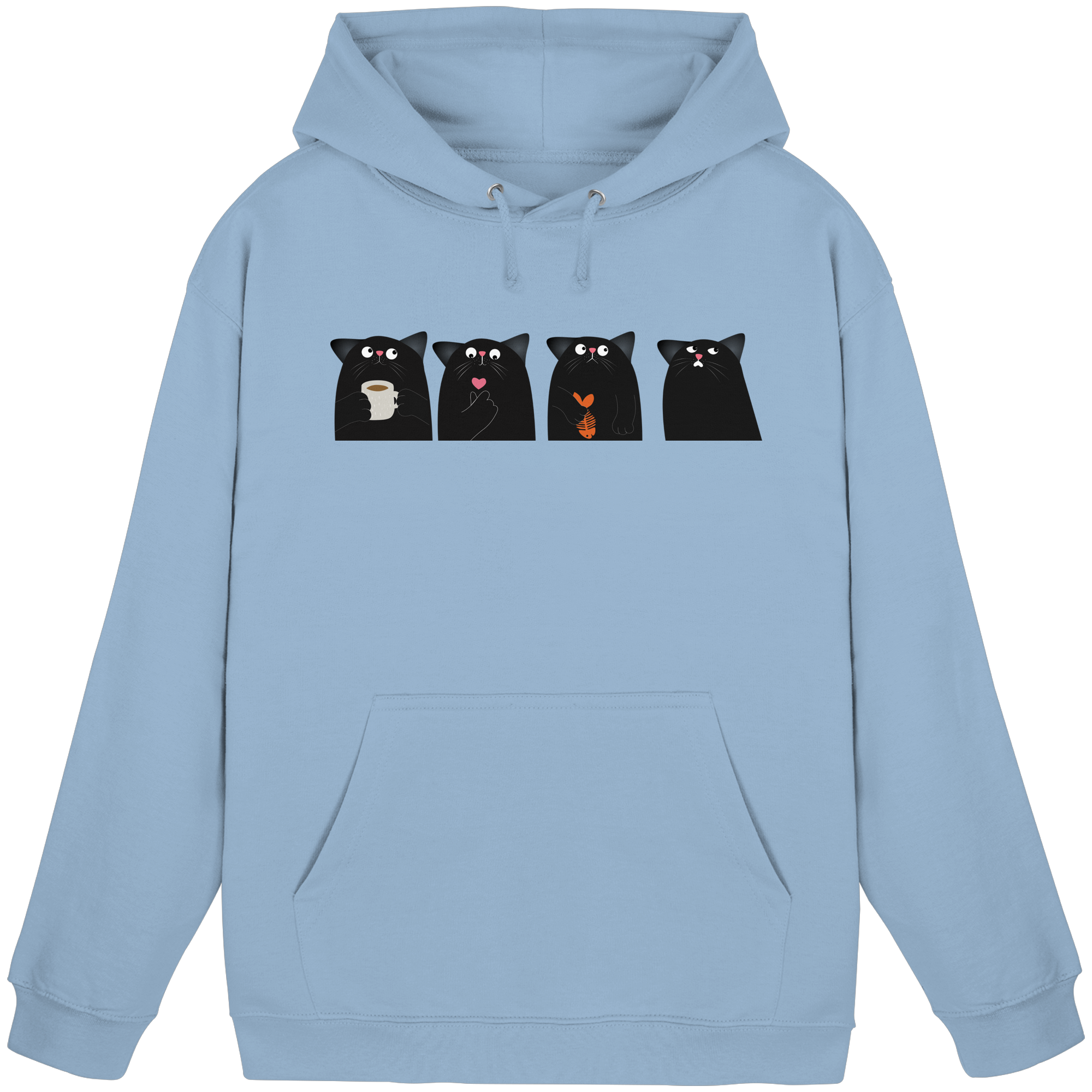 Der Rat der schwarzen Katzen - Basic Unisex Hoodie