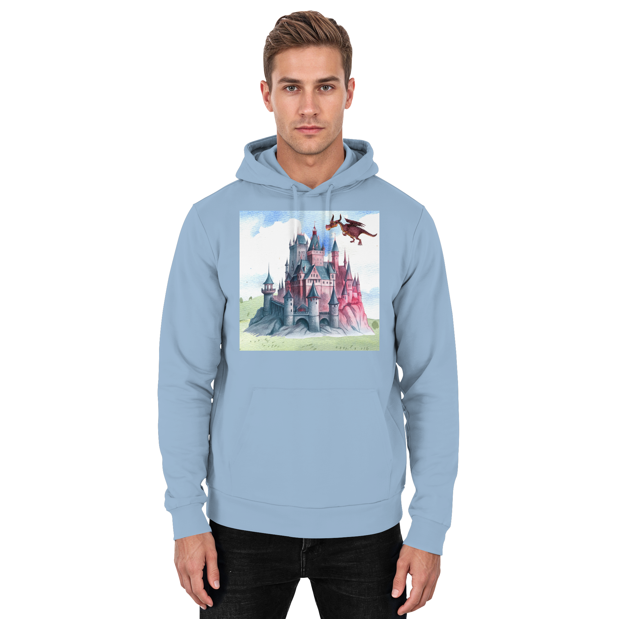 Das Schloss der Drachen - Basic Unisex Hoodie
