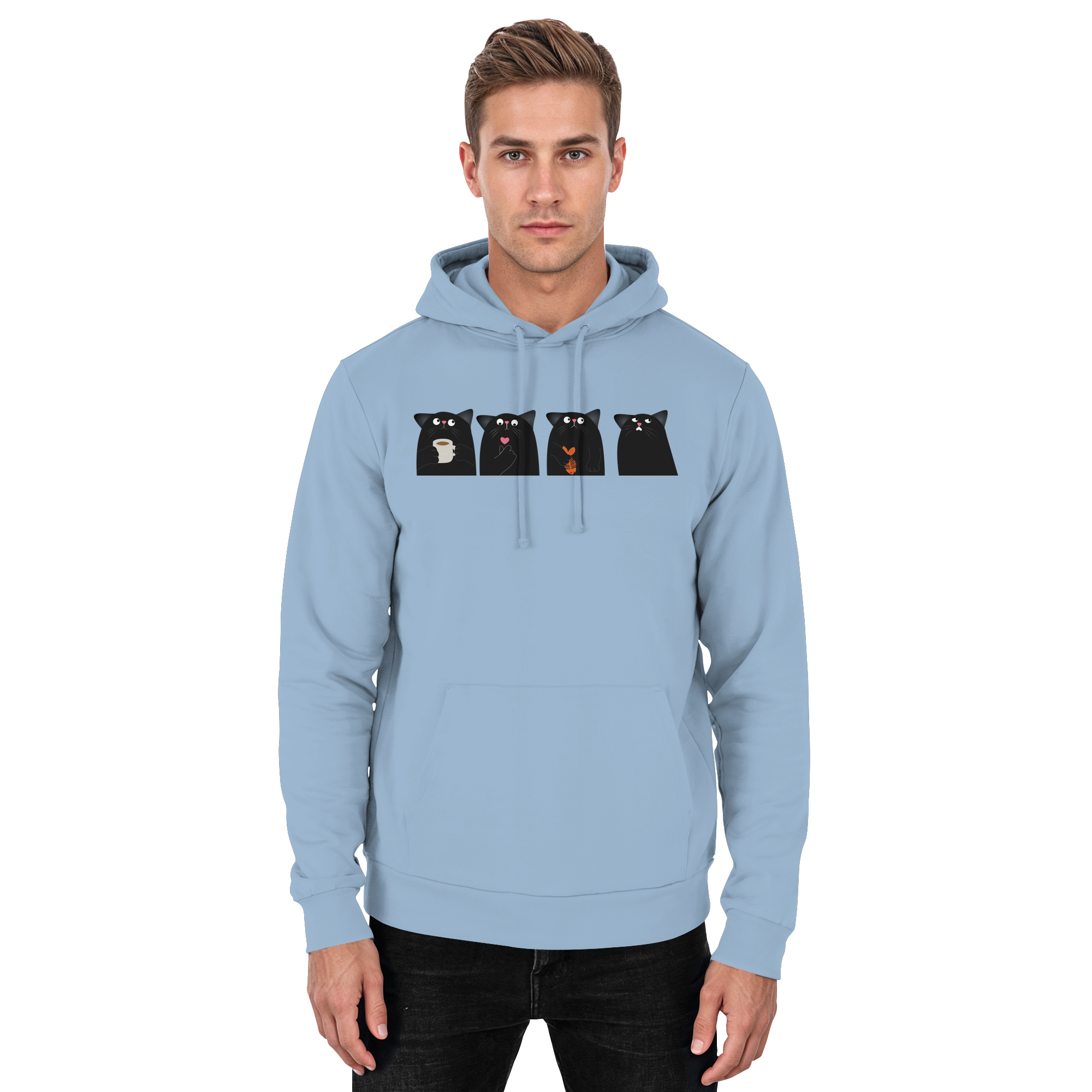 Der Rat der schwarzen Katzen - Basic Unisex Hoodie