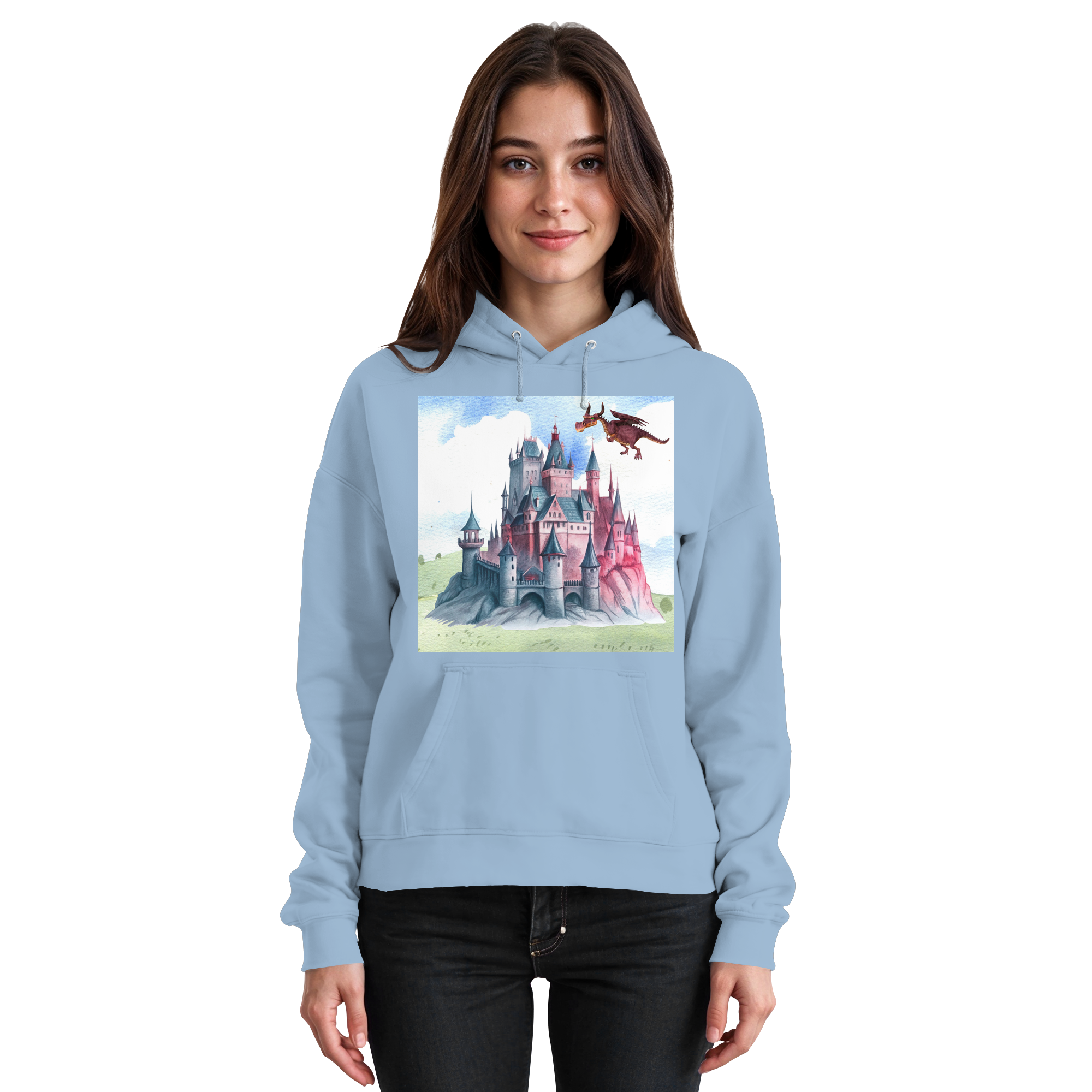 Das Schloss der Drachen - Basic Unisex Hoodie