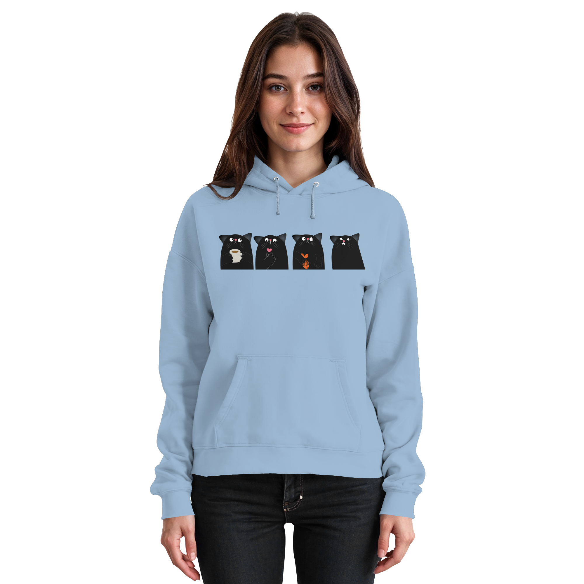Der Rat der schwarzen Katzen - Basic Unisex Hoodie