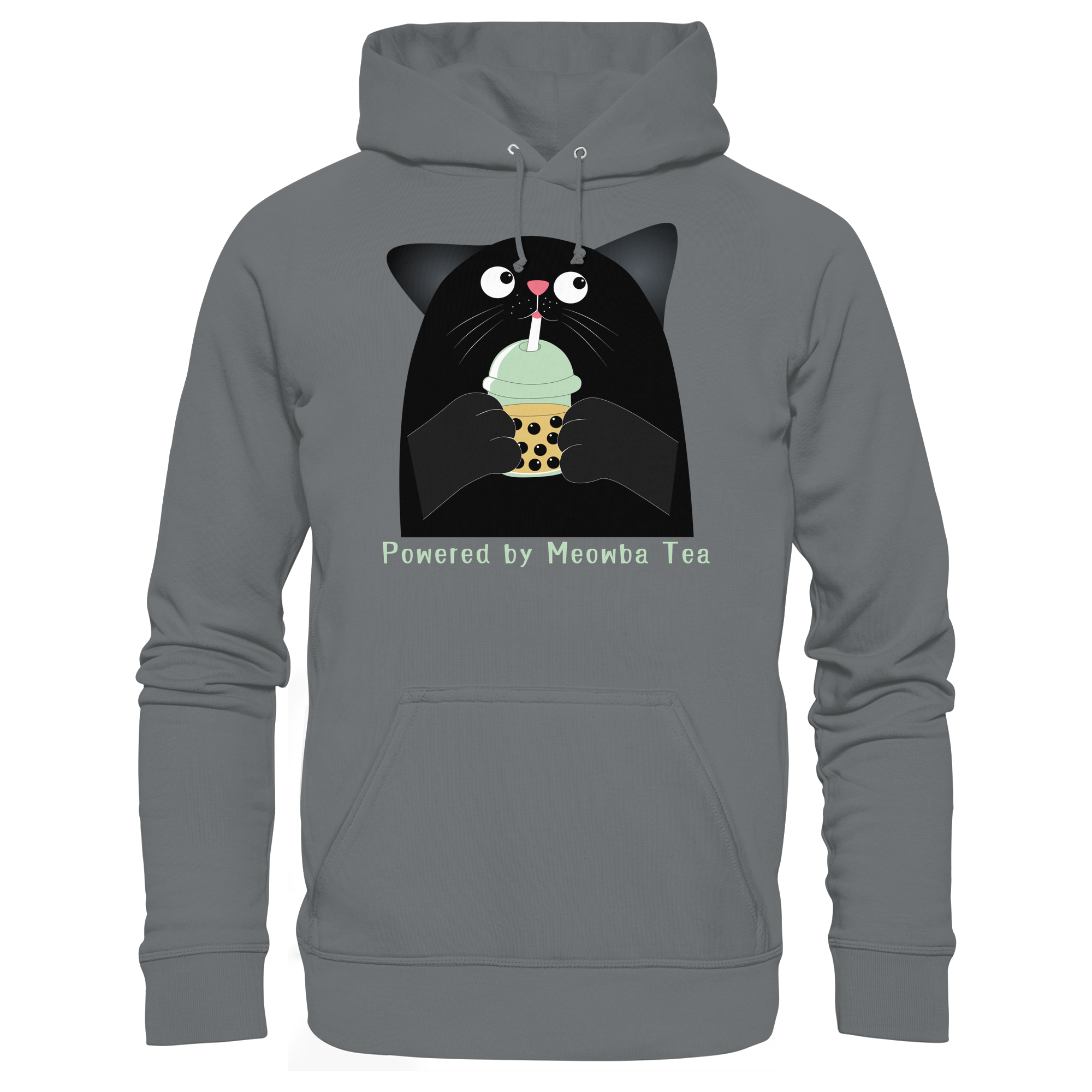 Powered by Meowba Tea - Basic Unisex Hoodie
