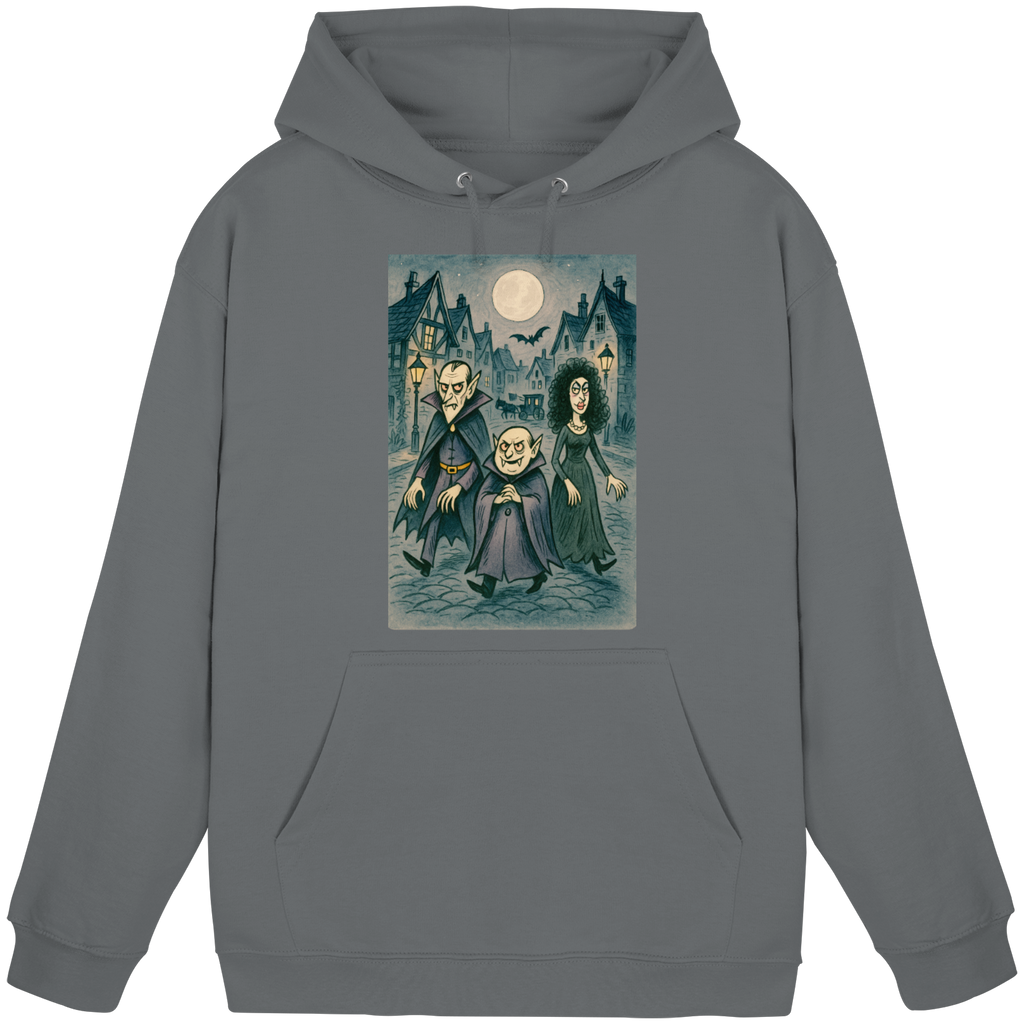 Mondschein in der Monstergasse - Basic Unisex Hoodie