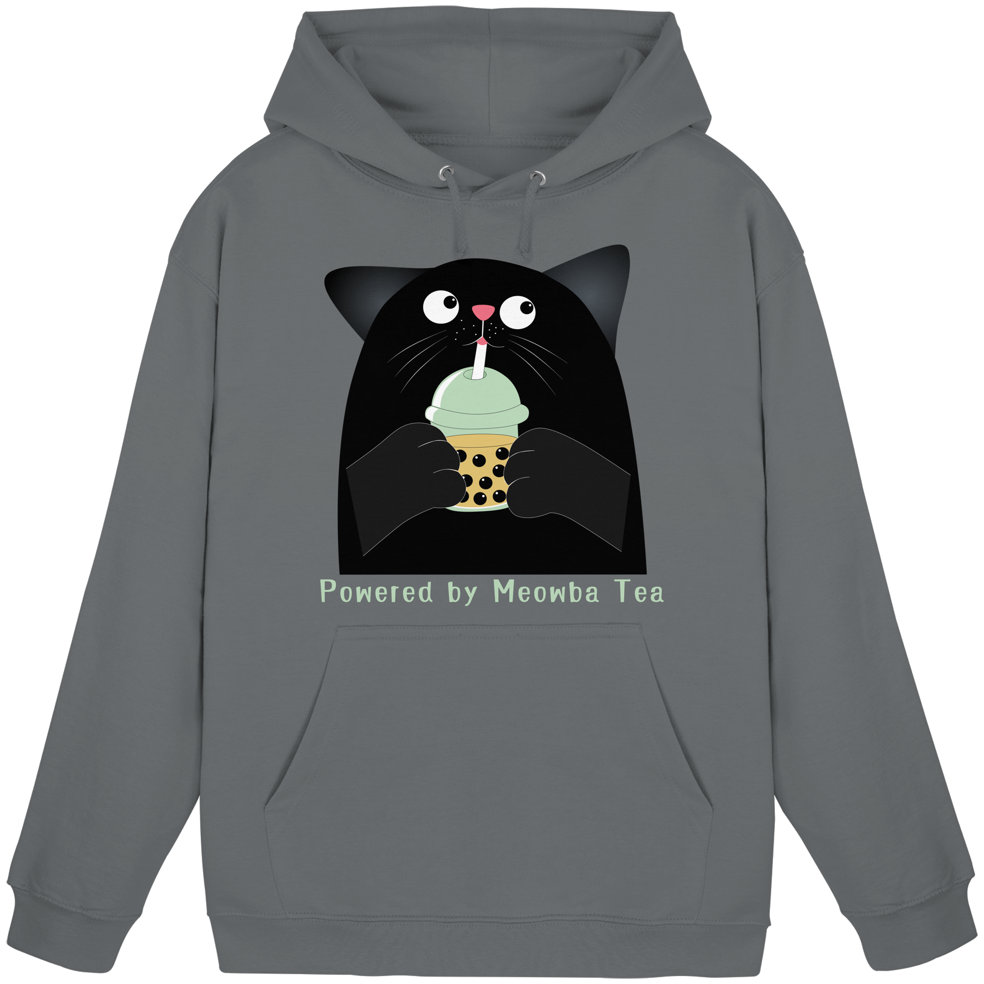 Powered by Meowba Tea - Basic Unisex Hoodie