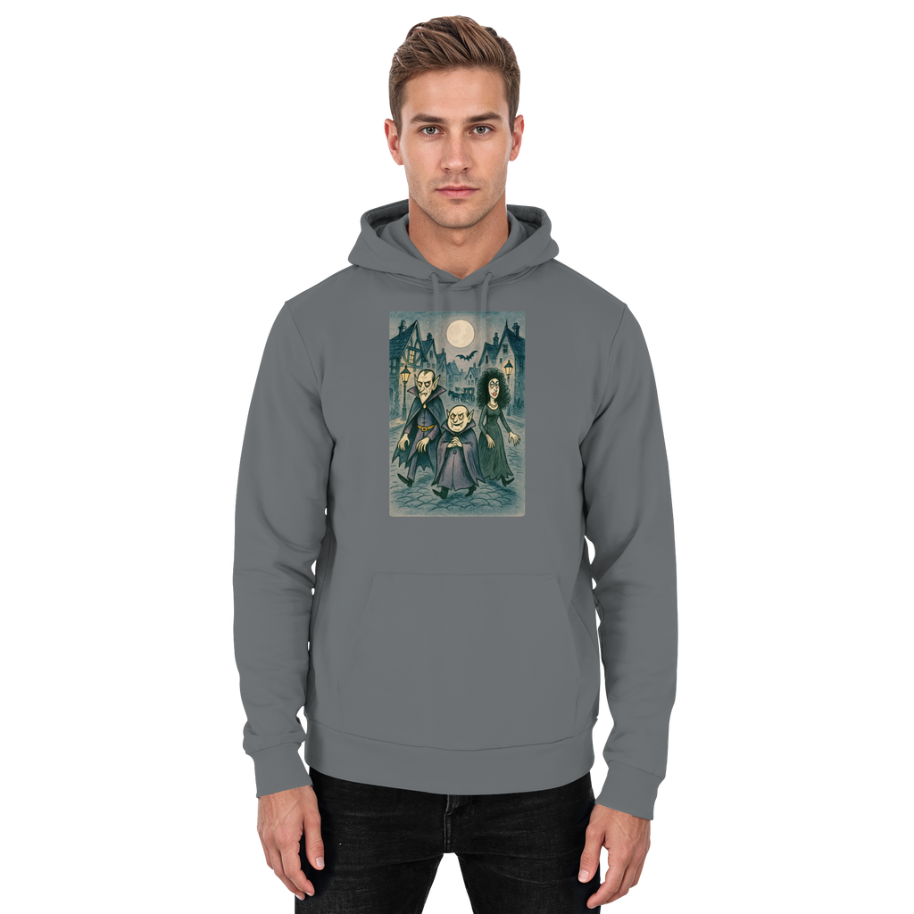Mondschein in der Monstergasse - Basic Unisex Hoodie