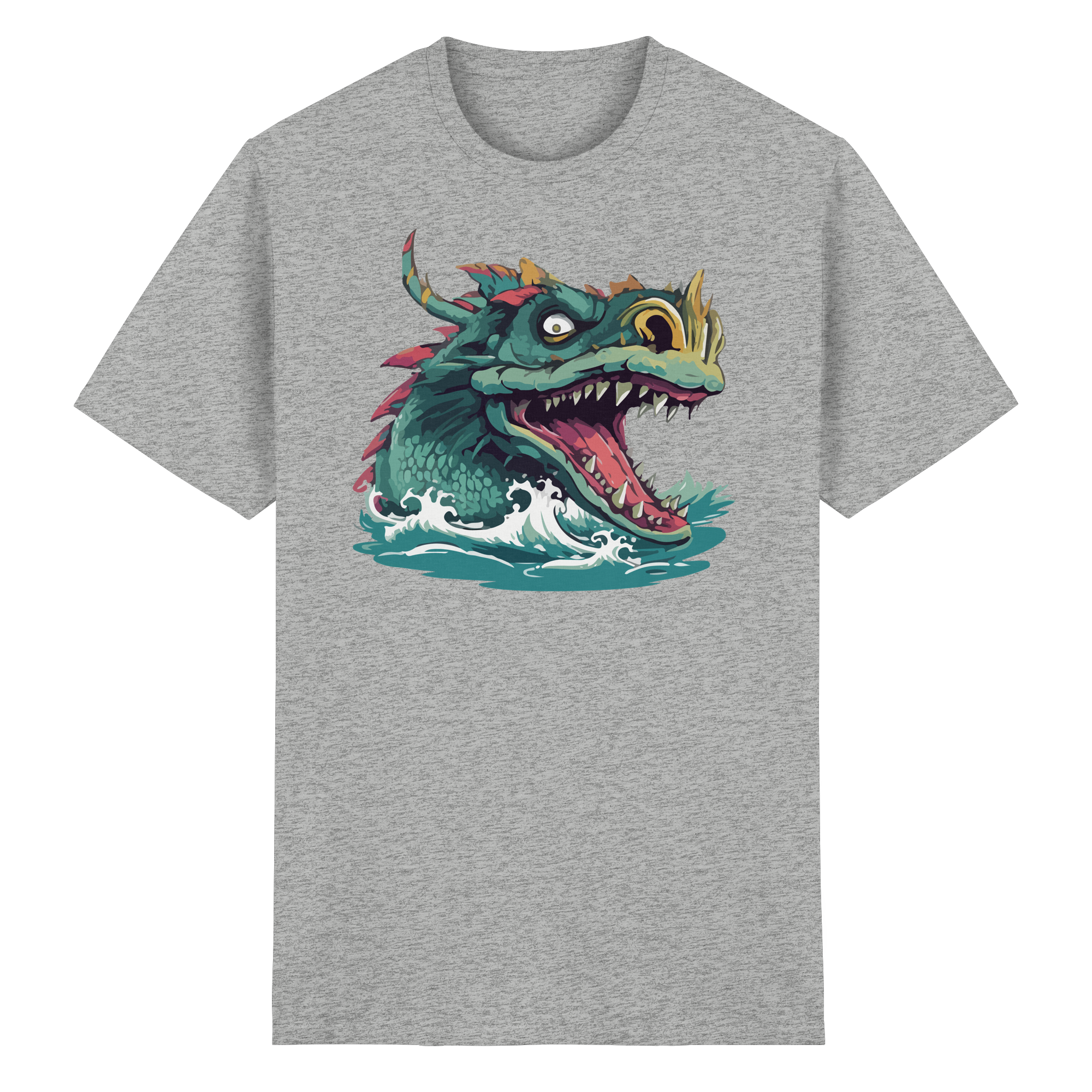Beware of the Lake Monster - Heavy Cotton T-Shirt