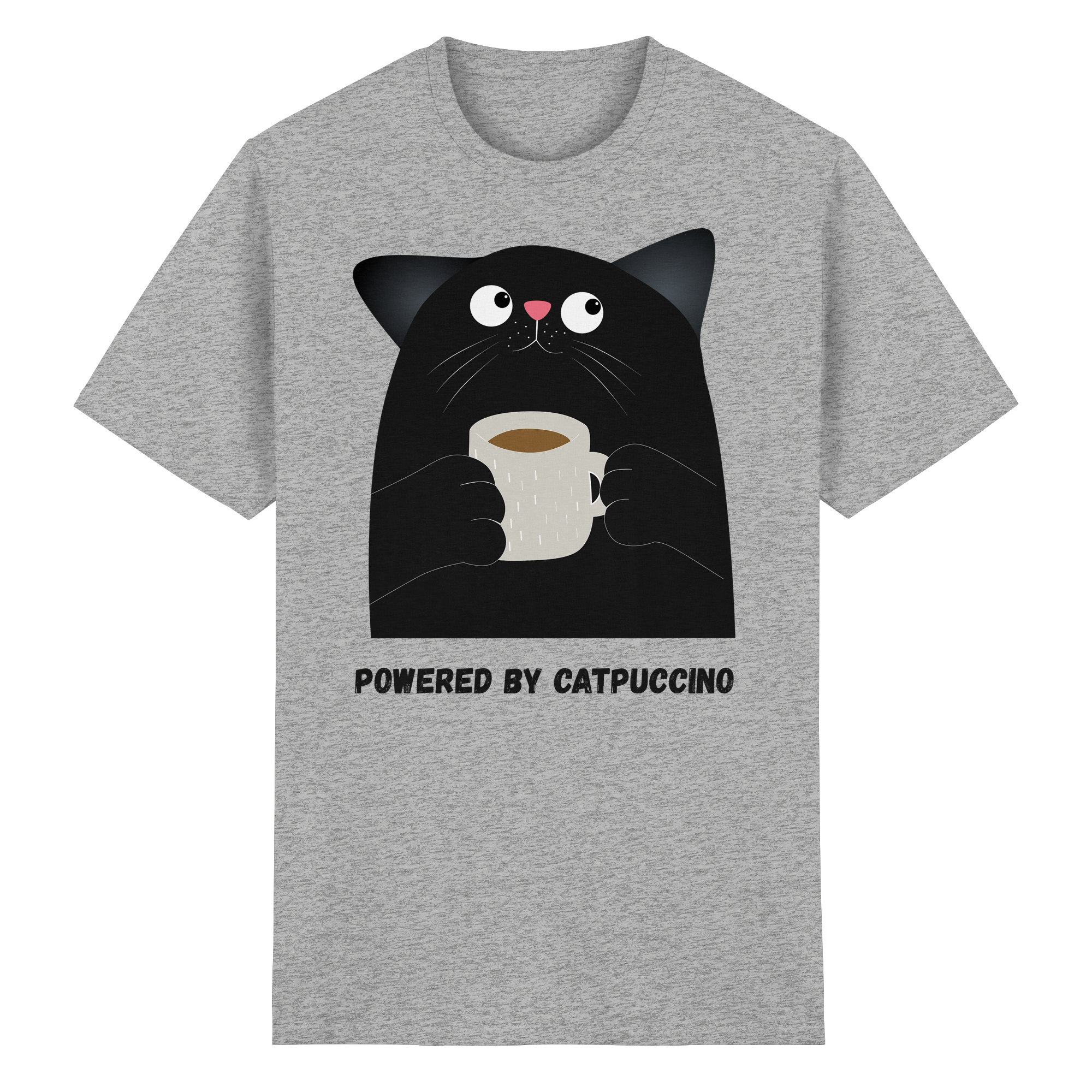 Powered by Catpuccino - Heavy Cotton T-Shirt
