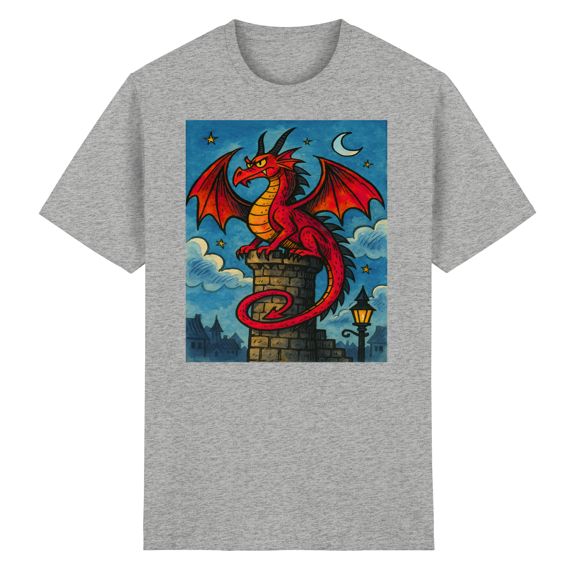 Red Dragon - Nightwatch-Edition - Heavy Cotton T-Shirt