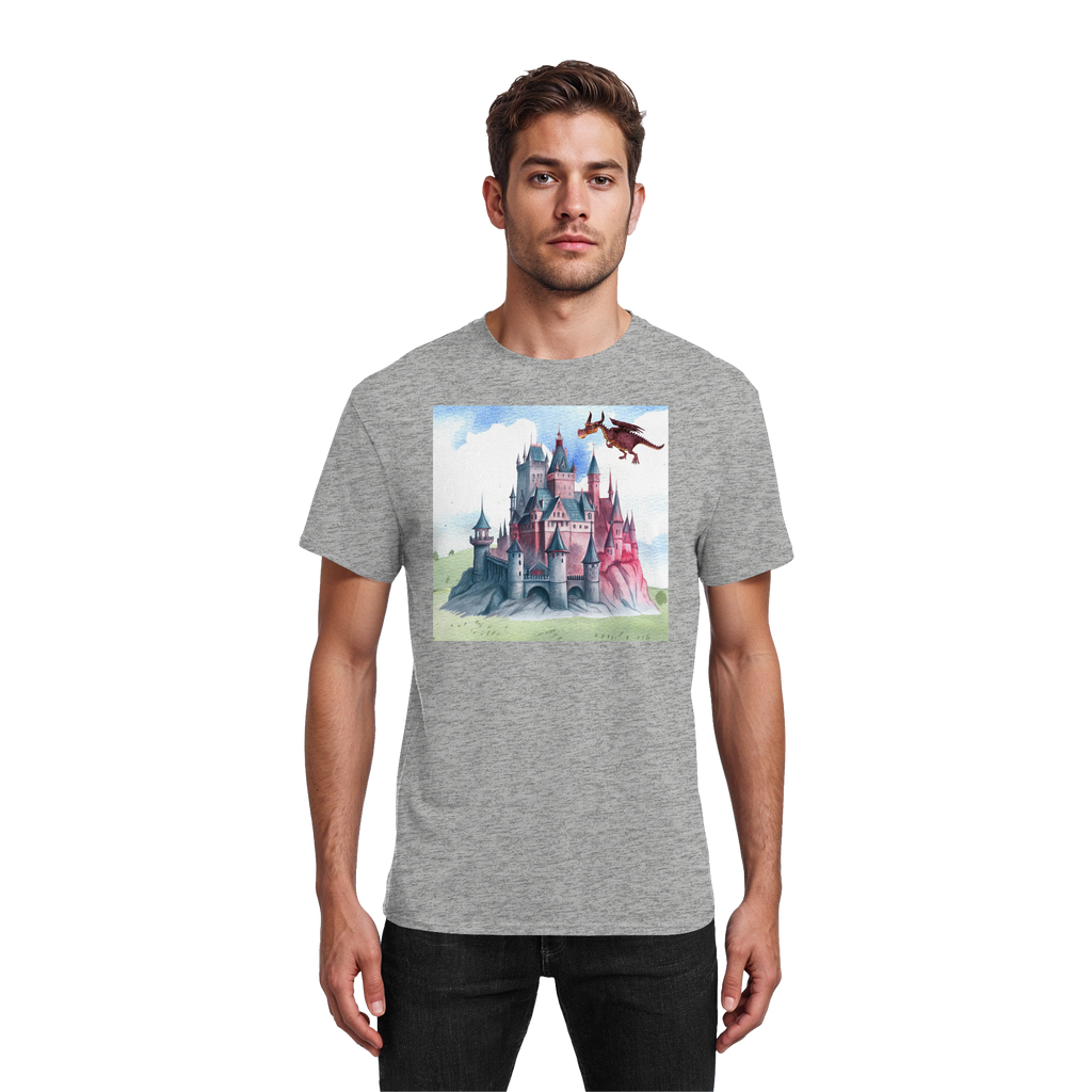 Das Schloss der Drachen - Heavy Cotton T-Shirt