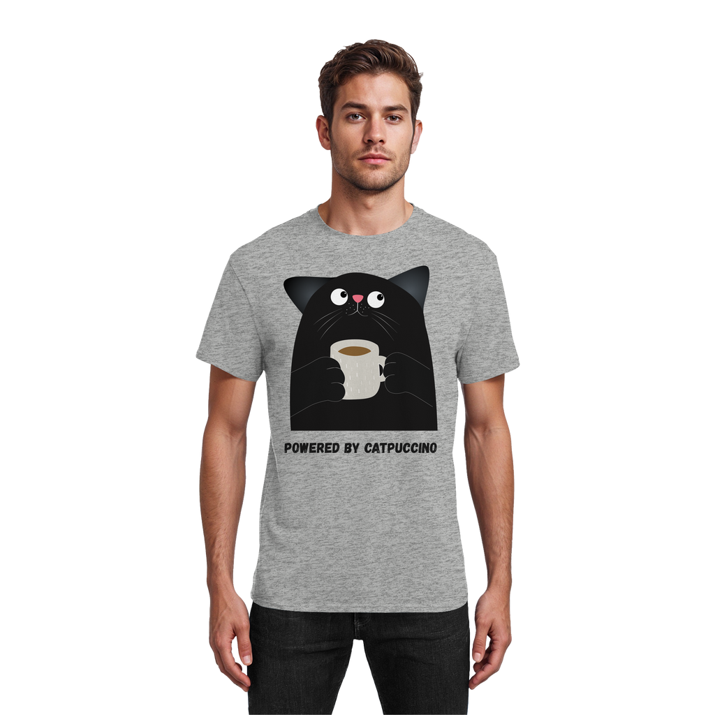 Powered by Catpuccino - Heavy Cotton T-Shirt