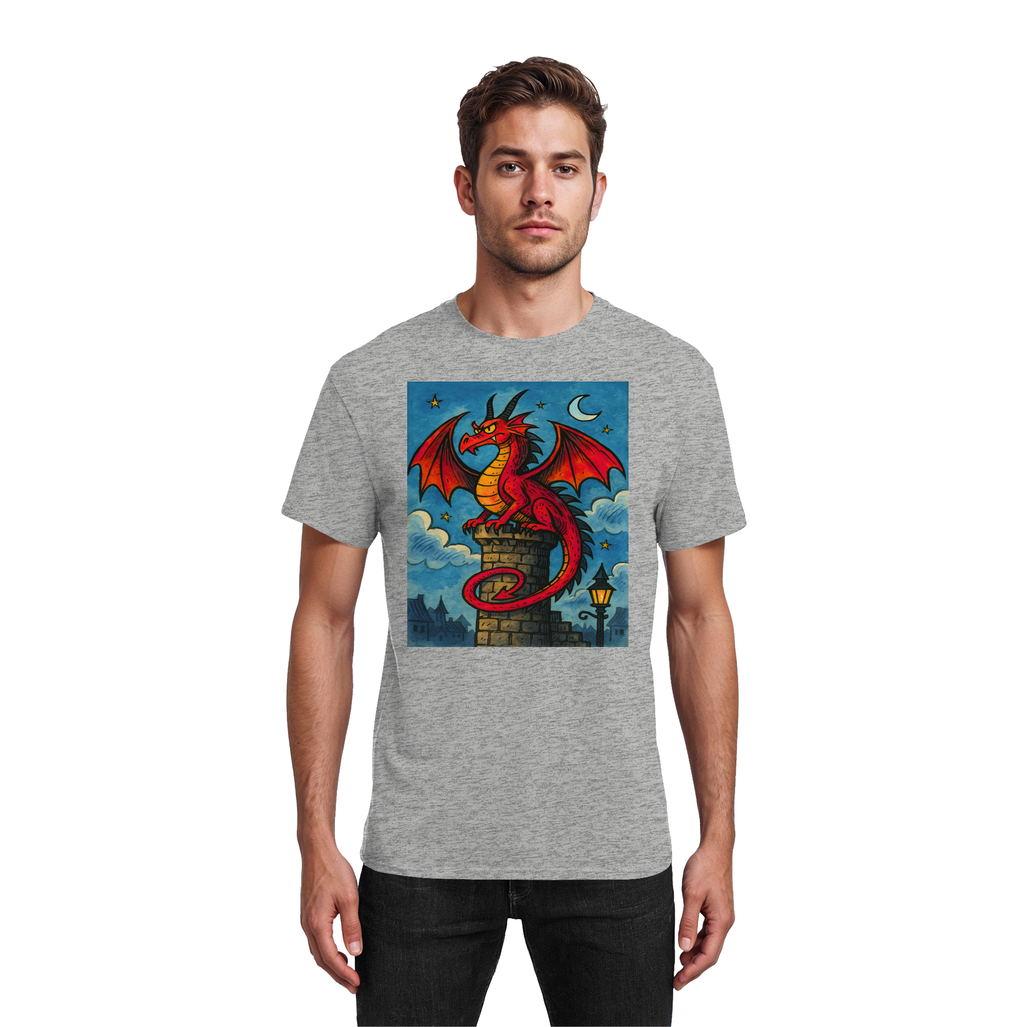 Red Dragon - Nightwatch-Edition - Heavy Cotton T-Shirt