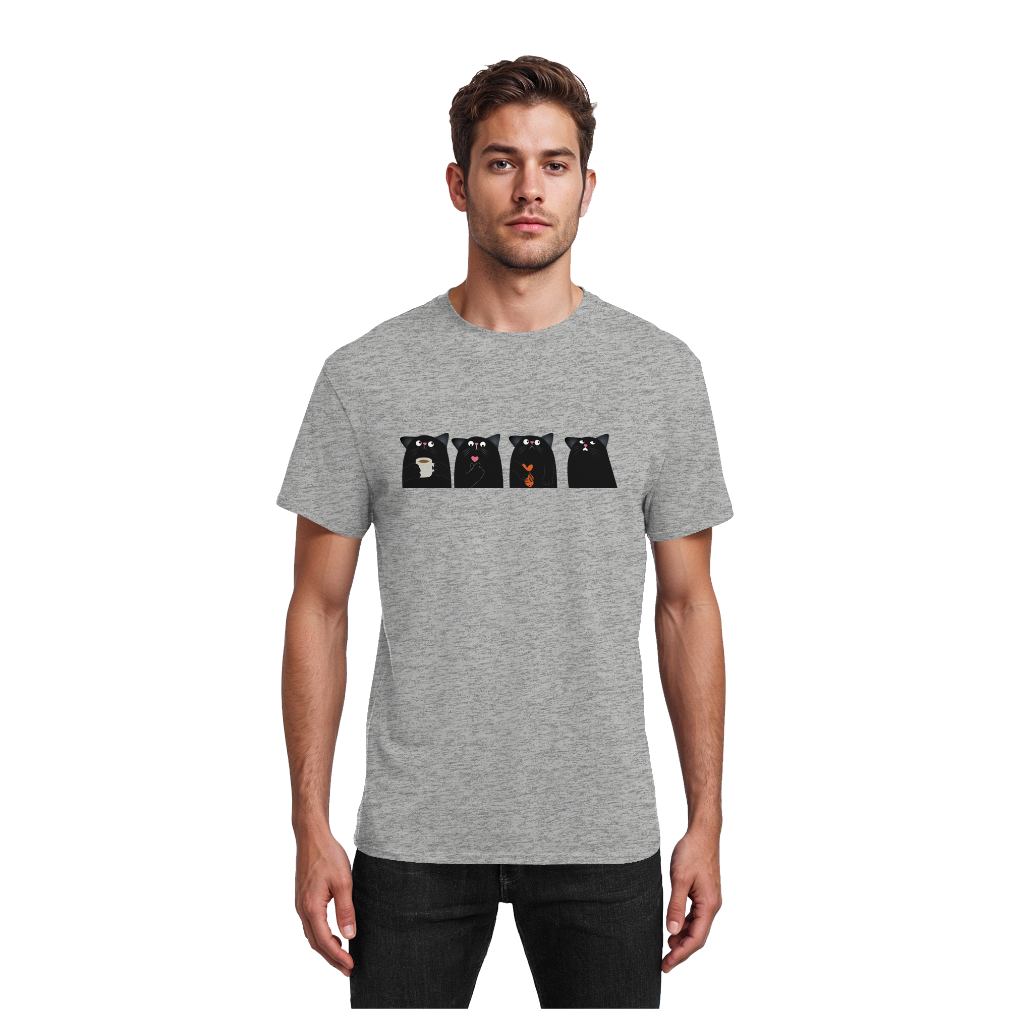 Der Rat der schwarzen Katzen - Heavy Cotton T-Shirt