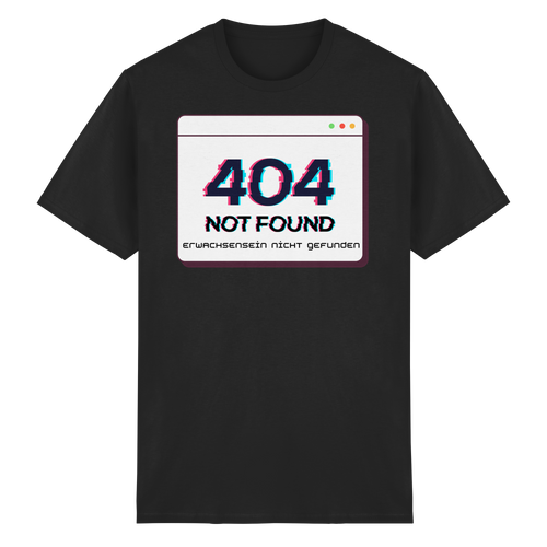 404 Not Found – Erwachsensein nicht gefunden - Heavy Cotton T-Shirt