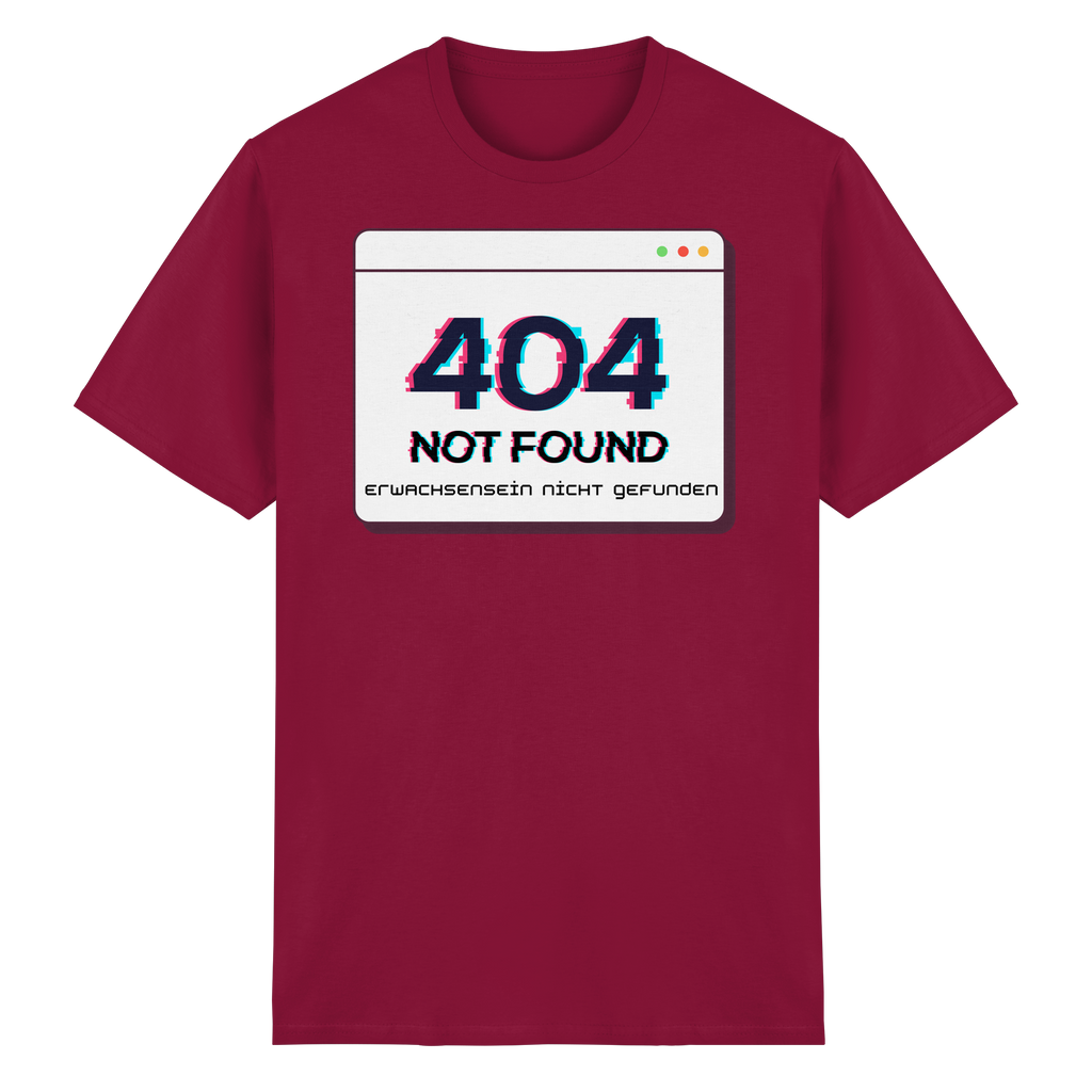 404 Not Found – Erwachsensein nicht gefunden - Heavy Cotton T-Shirt