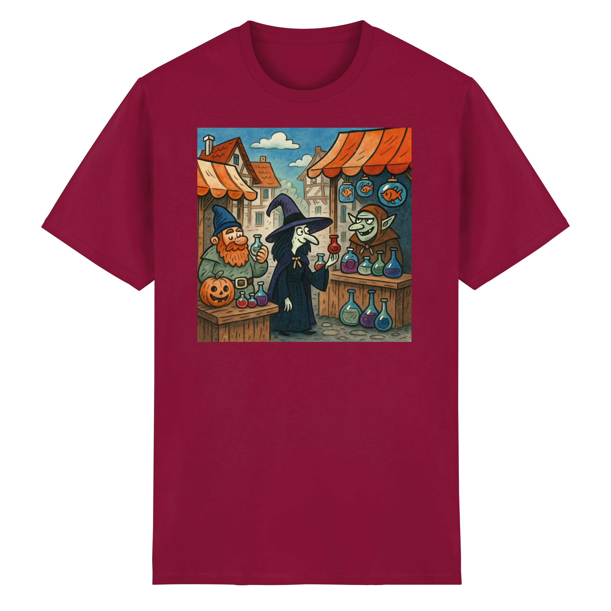Niedlicher Hexenmarkt - Heavy Cotton T-Shirt