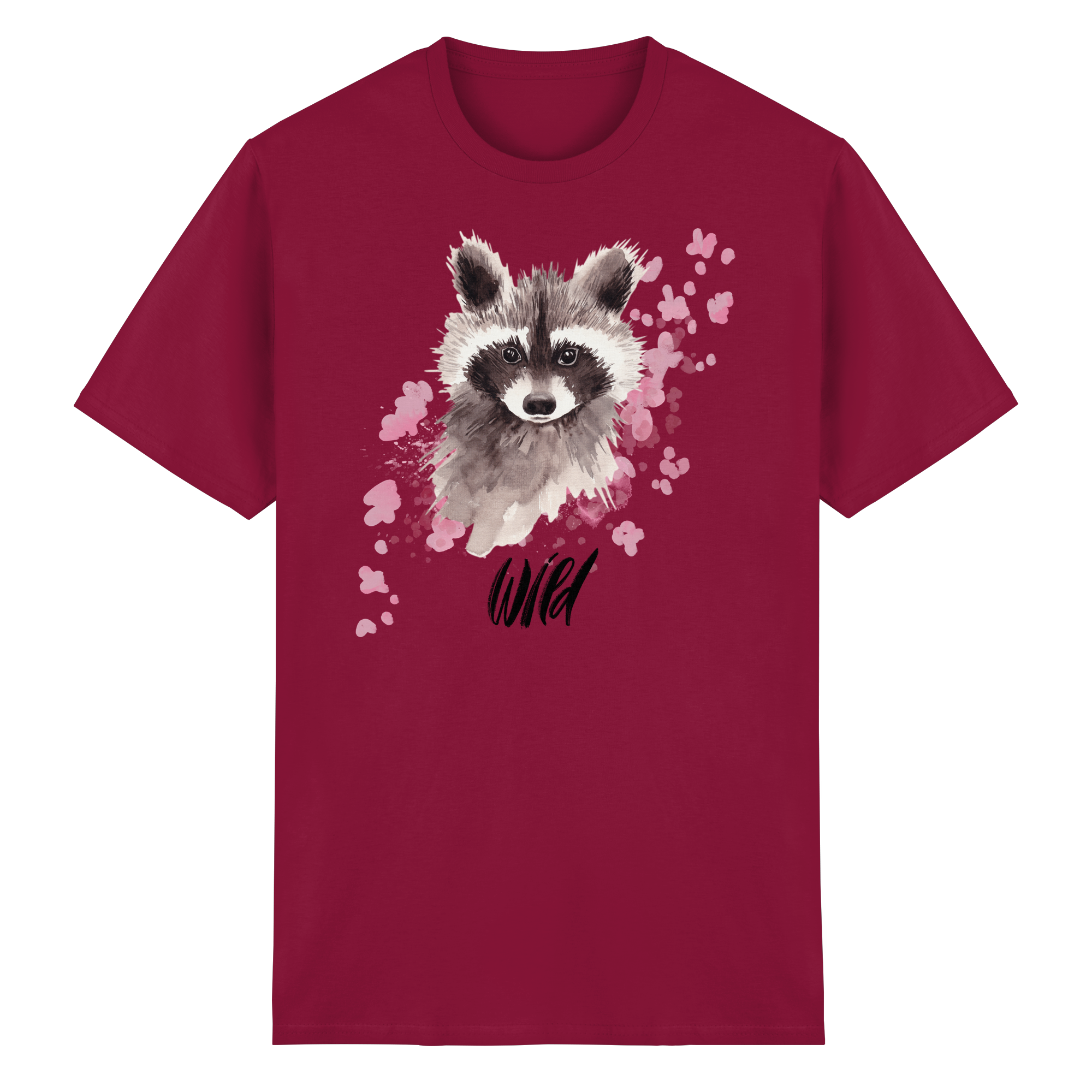 Aquarell Waschbär - Heavy Cotton T-Shirt