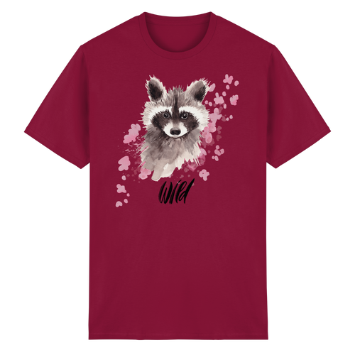 Aquarell Waschbär - Heavy Cotton T-Shirt
