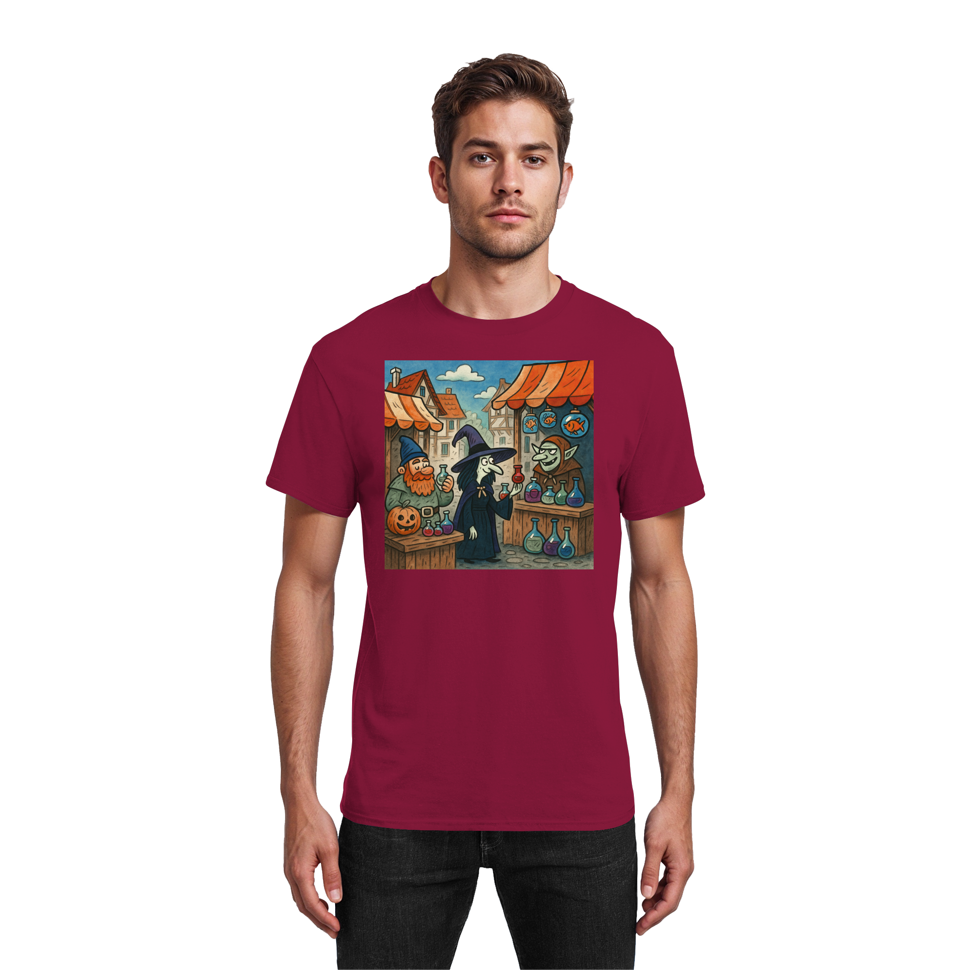 Niedlicher Hexenmarkt - Heavy Cotton T-Shirt