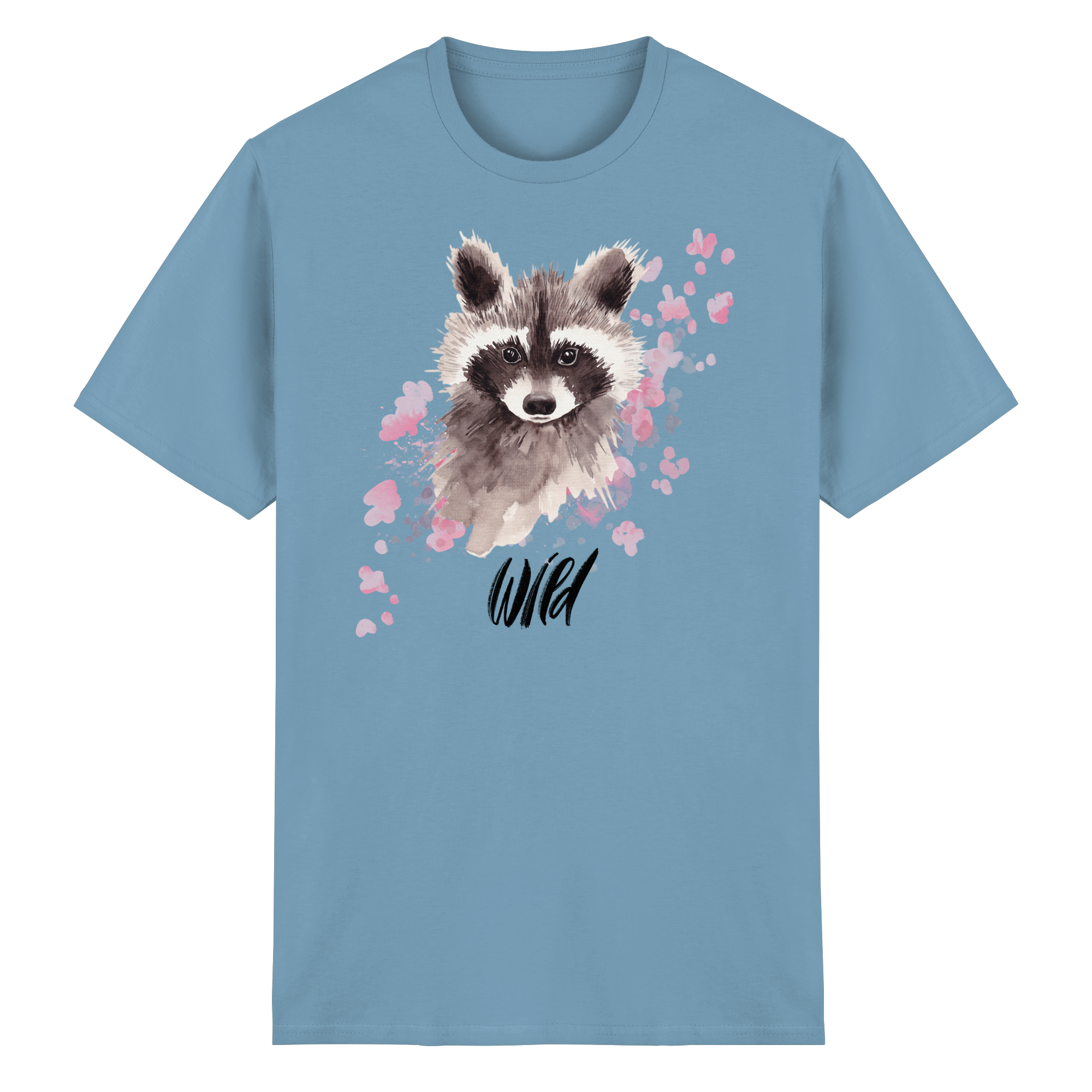 Aquarell Waschbär - Heavy Cotton T-Shirt