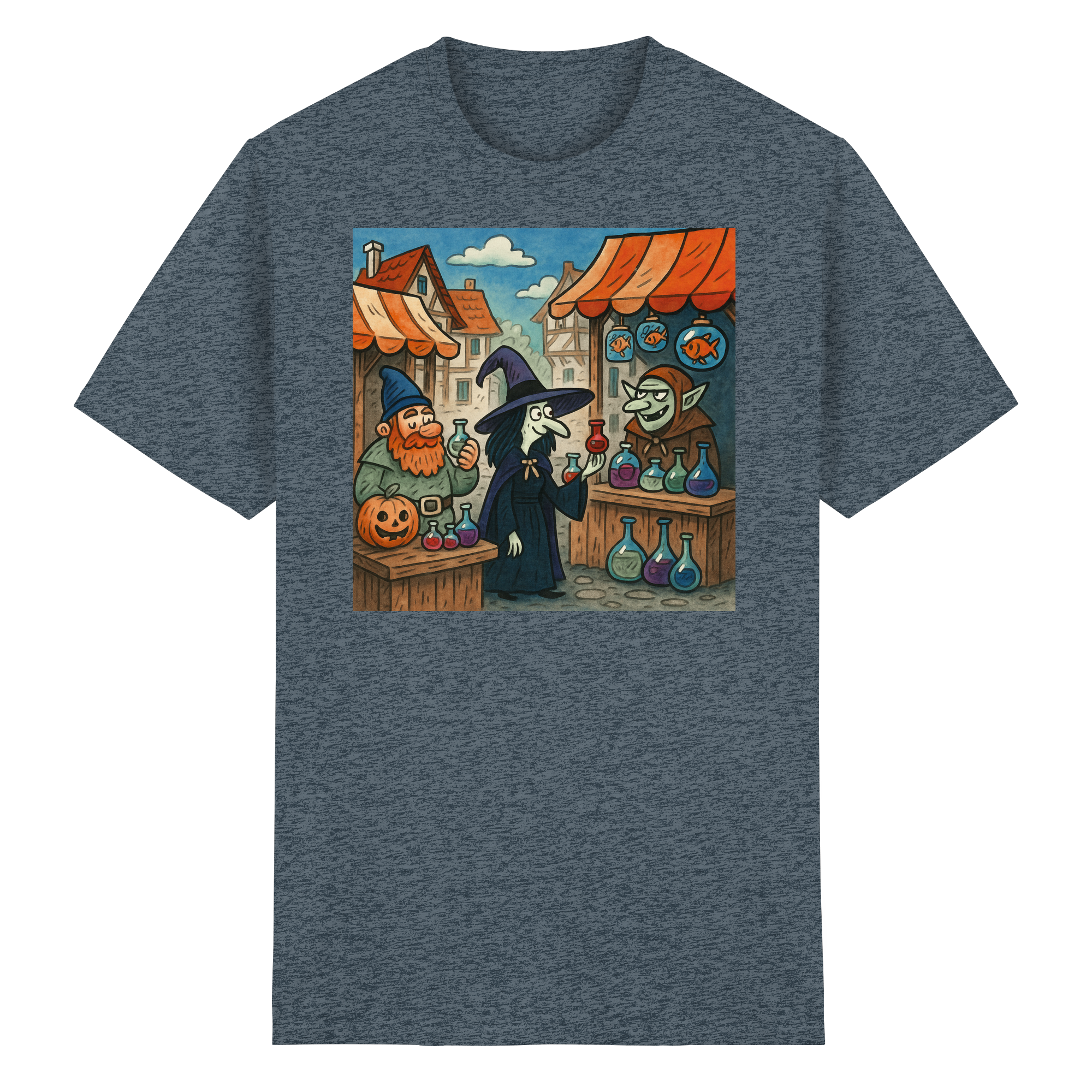Niedlicher Hexenmarkt - Heavy Cotton T-Shirt
