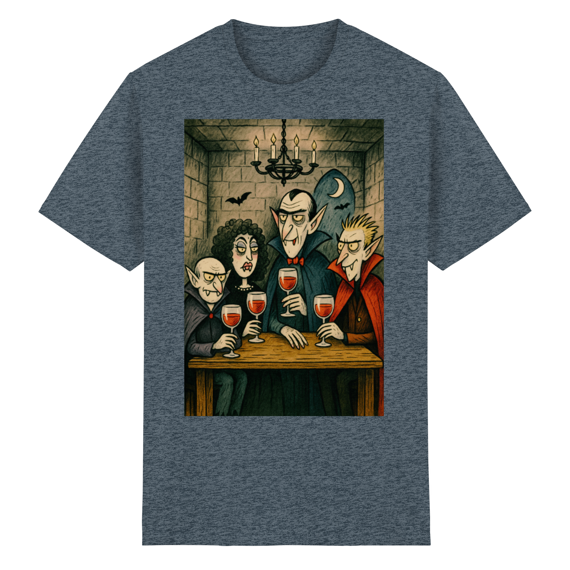 Vampires & Vino - Heavy Cotton T-Shirt